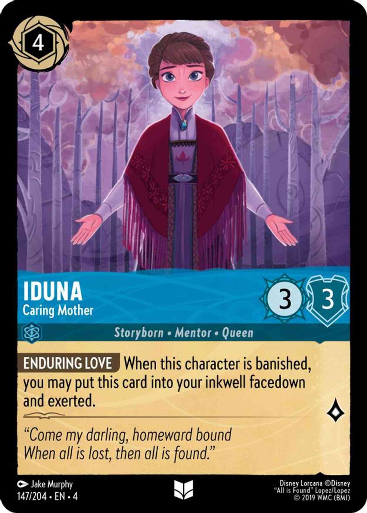 Iduna - Caring Mother magic card front