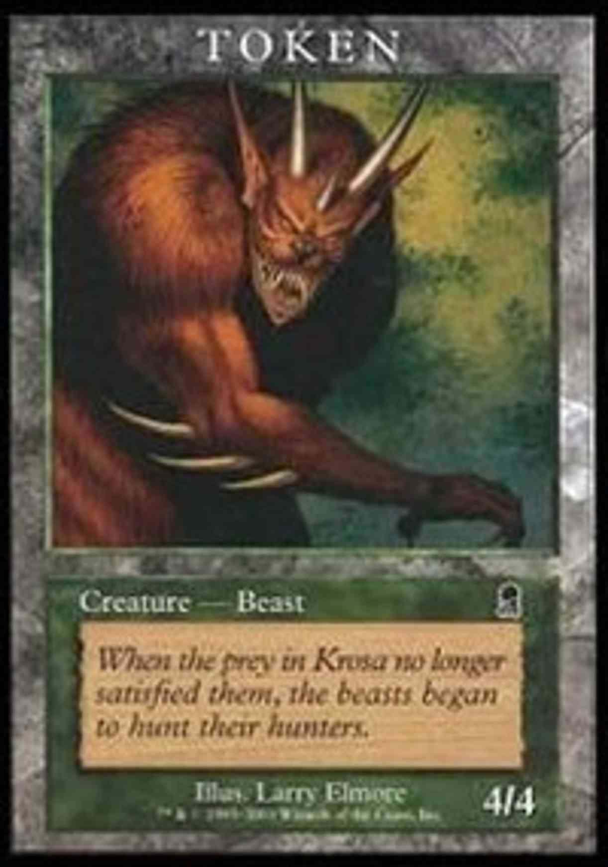 Beast Token (Odyssey) magic card front