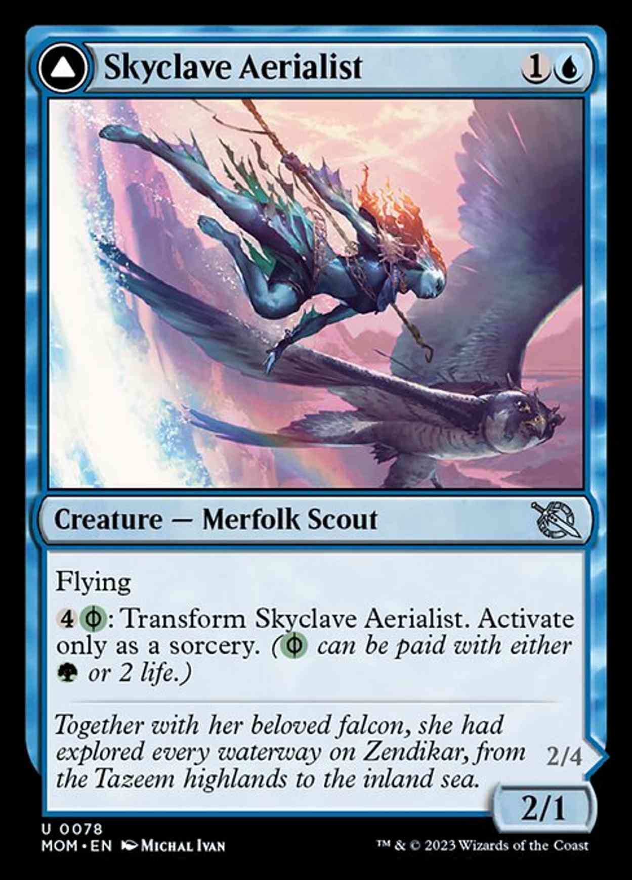 Skyclave Aerialist magic card front