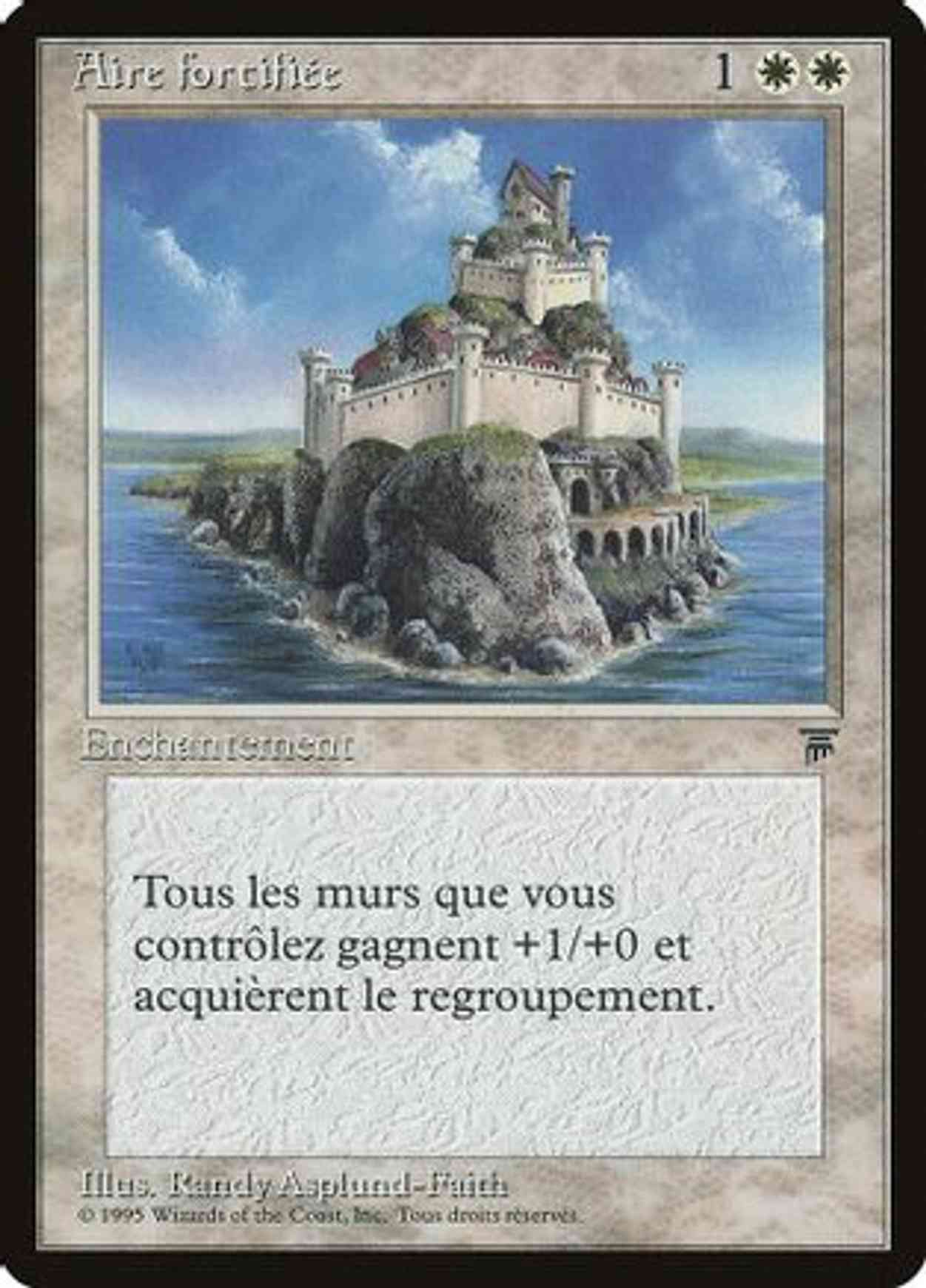 Fortified Area (French) - "Aire fortifiee" magic card front