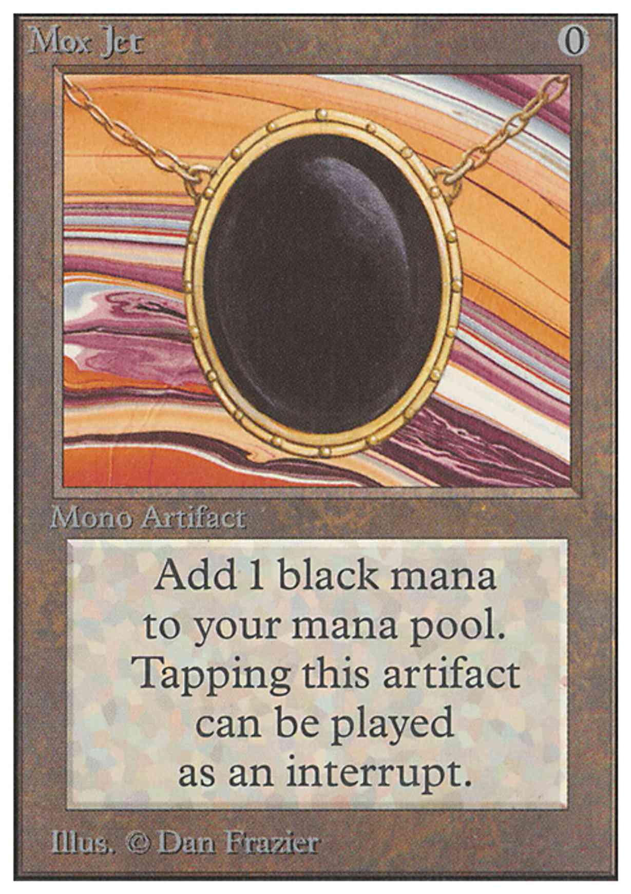 Mox Jet magic card front