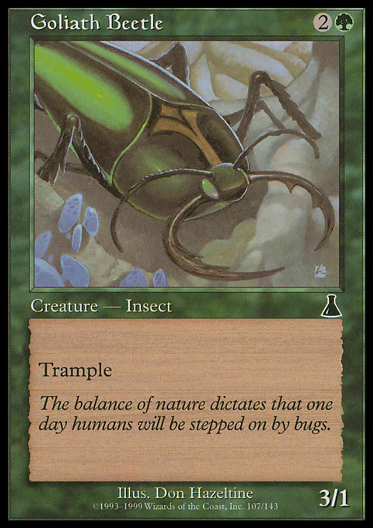 Goliath Beetle magic card front