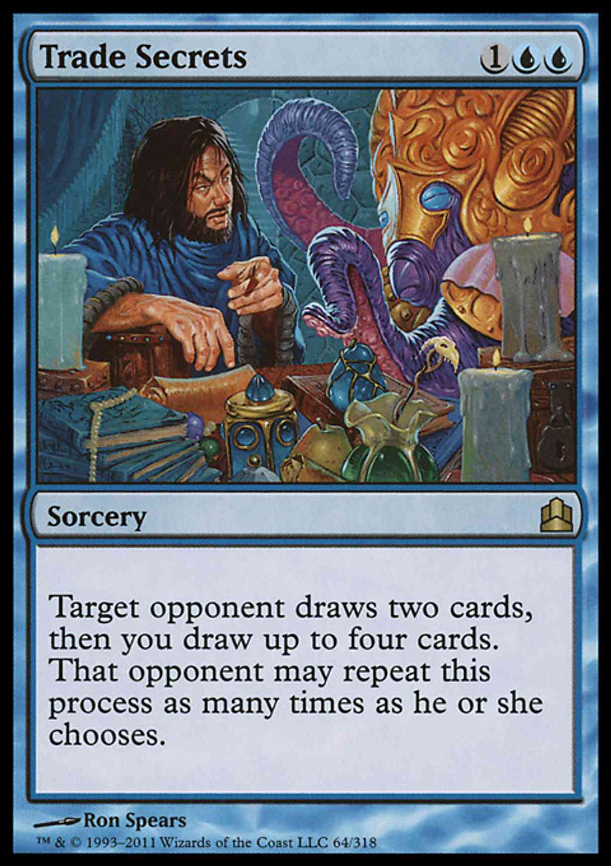 Trade Secrets magic card front