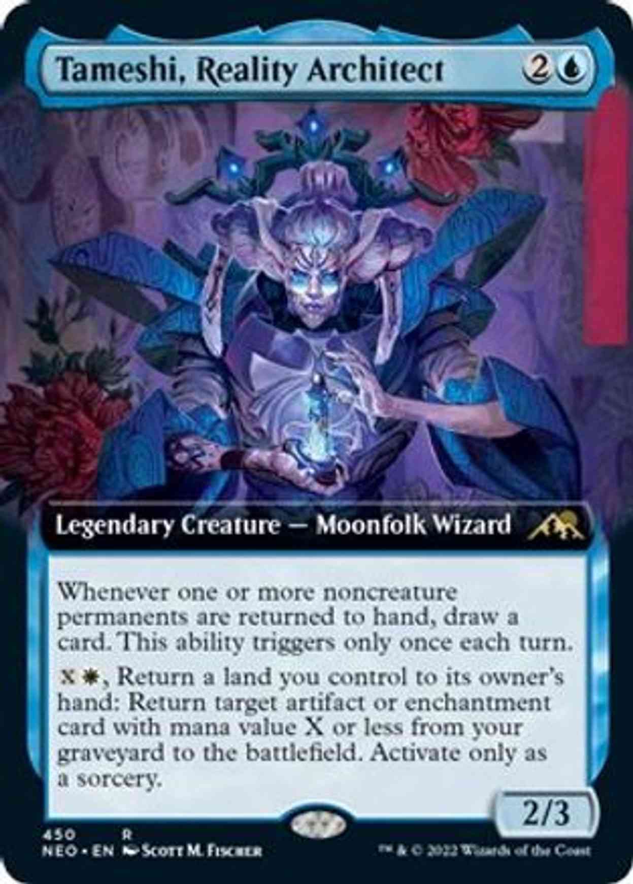 Tameshi, Reality Architect (Extended Art) magic card front