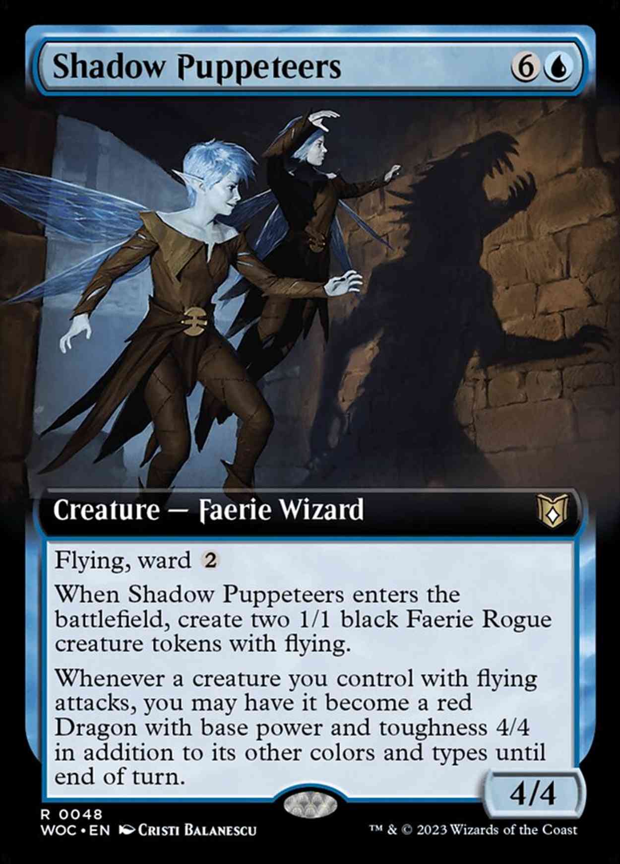 Shadow Puppeteers (Extended Art) magic card front