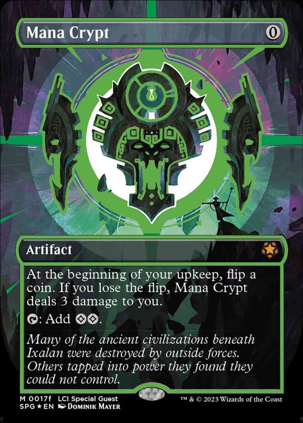 Mana Crypt (0017f) (Borderless) magic card front