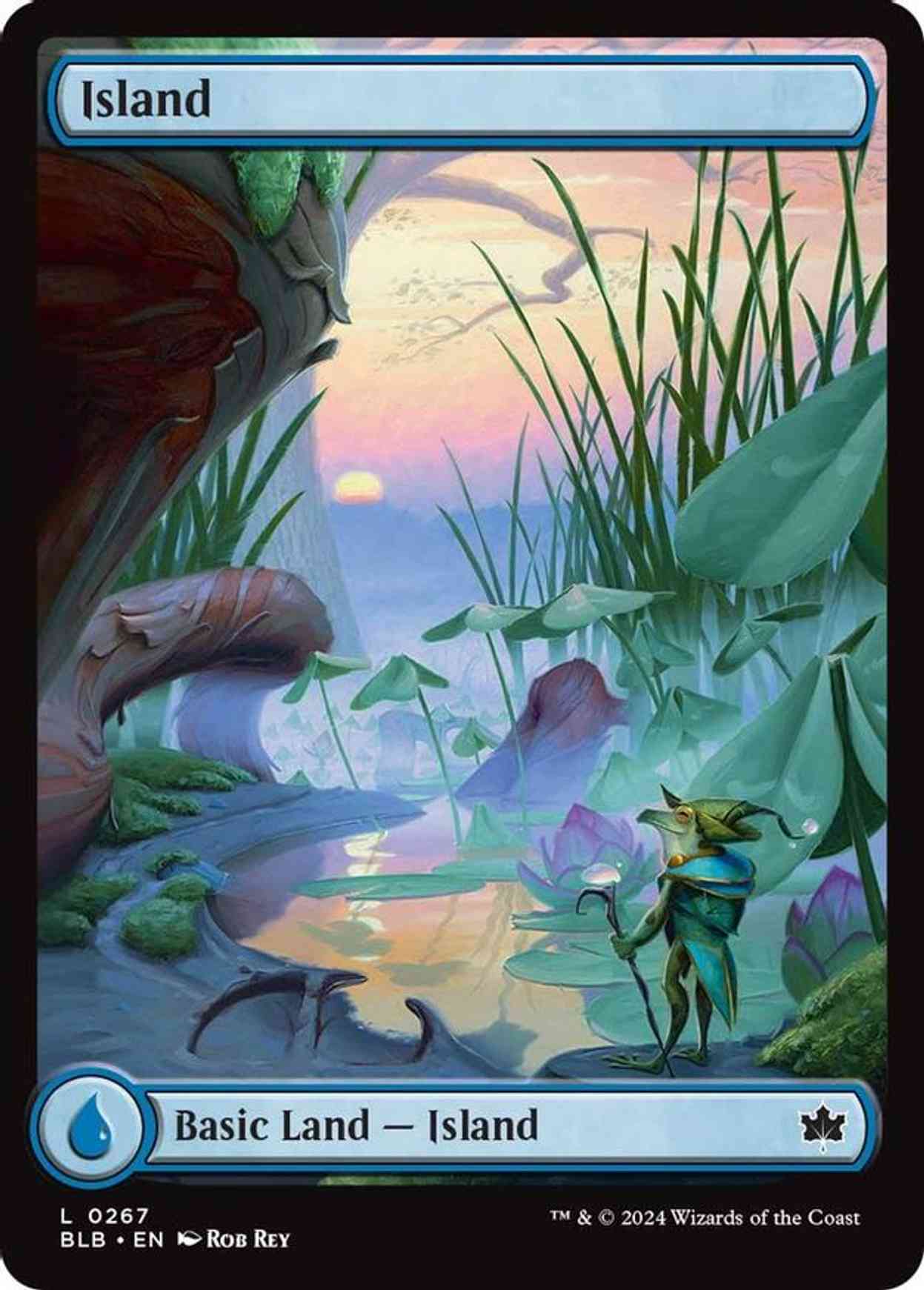 Island (0267) magic card front