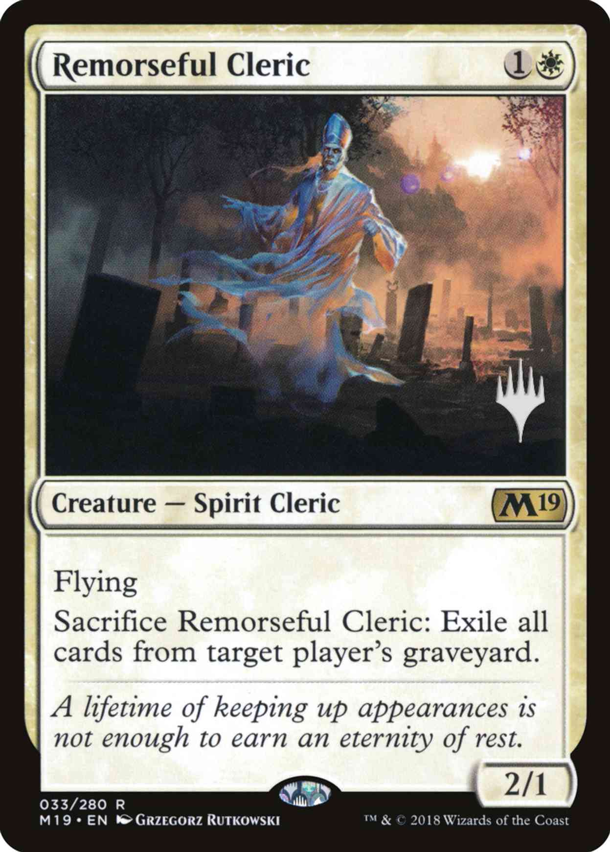 Remorseful Cleric magic card front