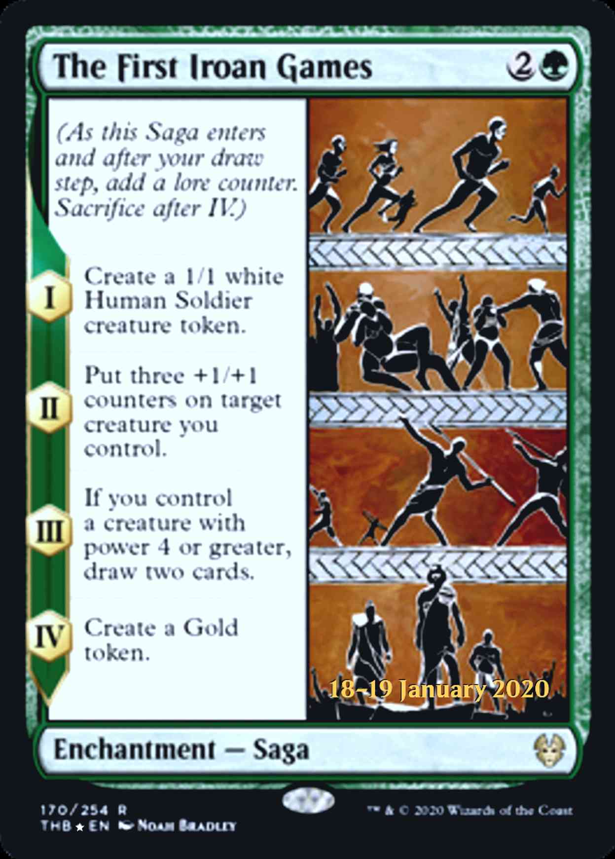 The First Iroan Games magic card front