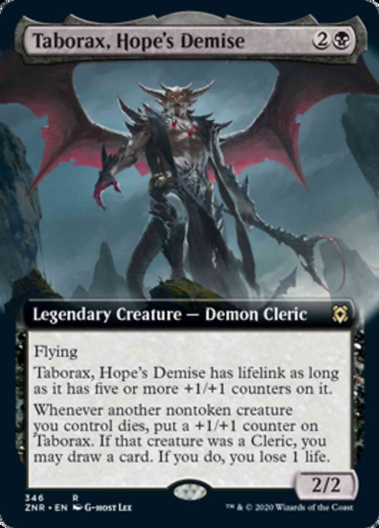 Taborax, Hope's Demise (Extended Art) magic card front