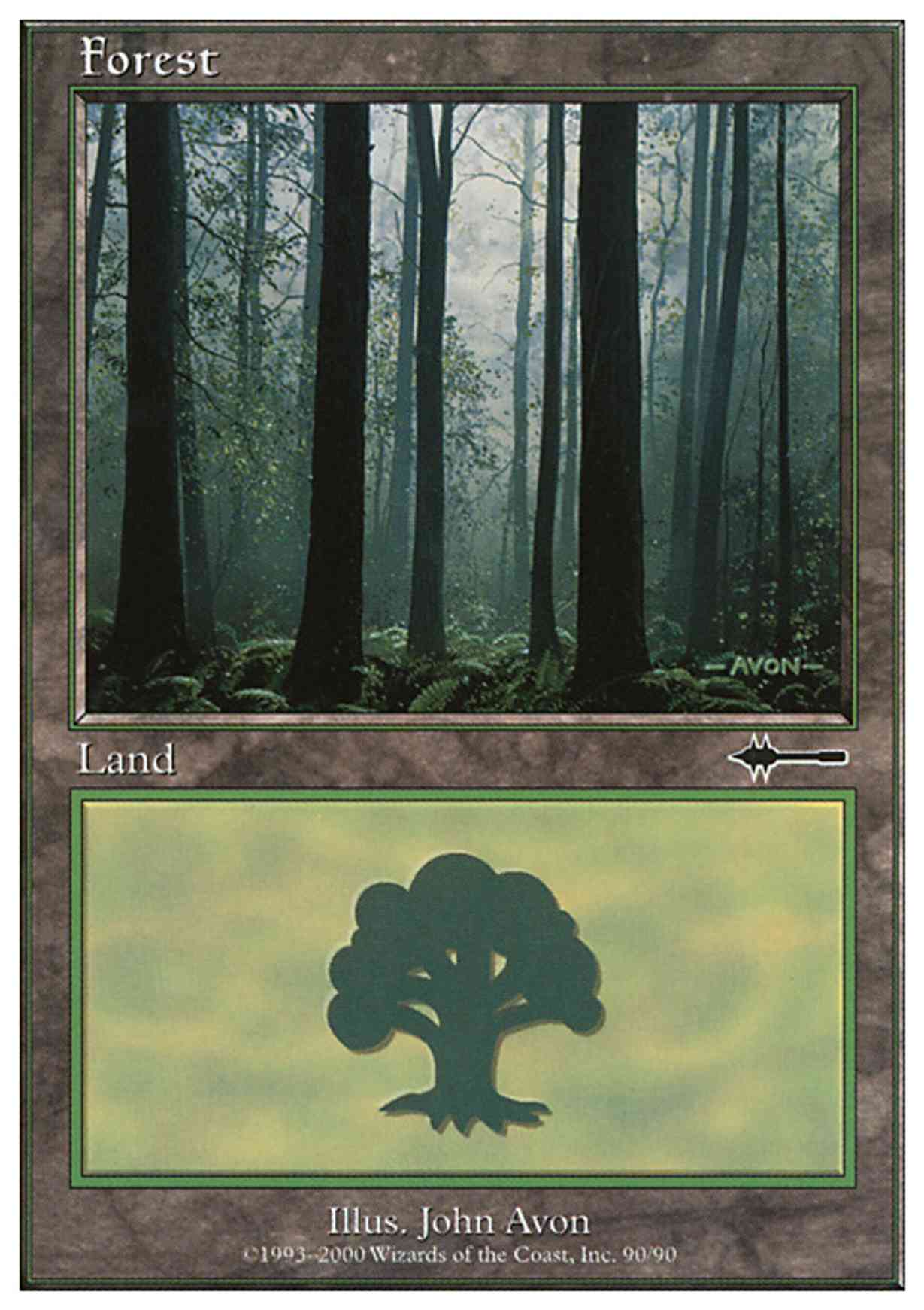 Forest (90) magic card front