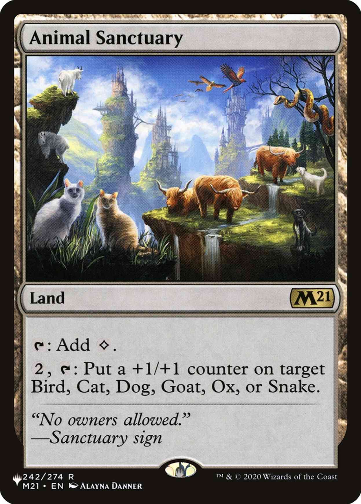 Animal Sanctuary magic card front