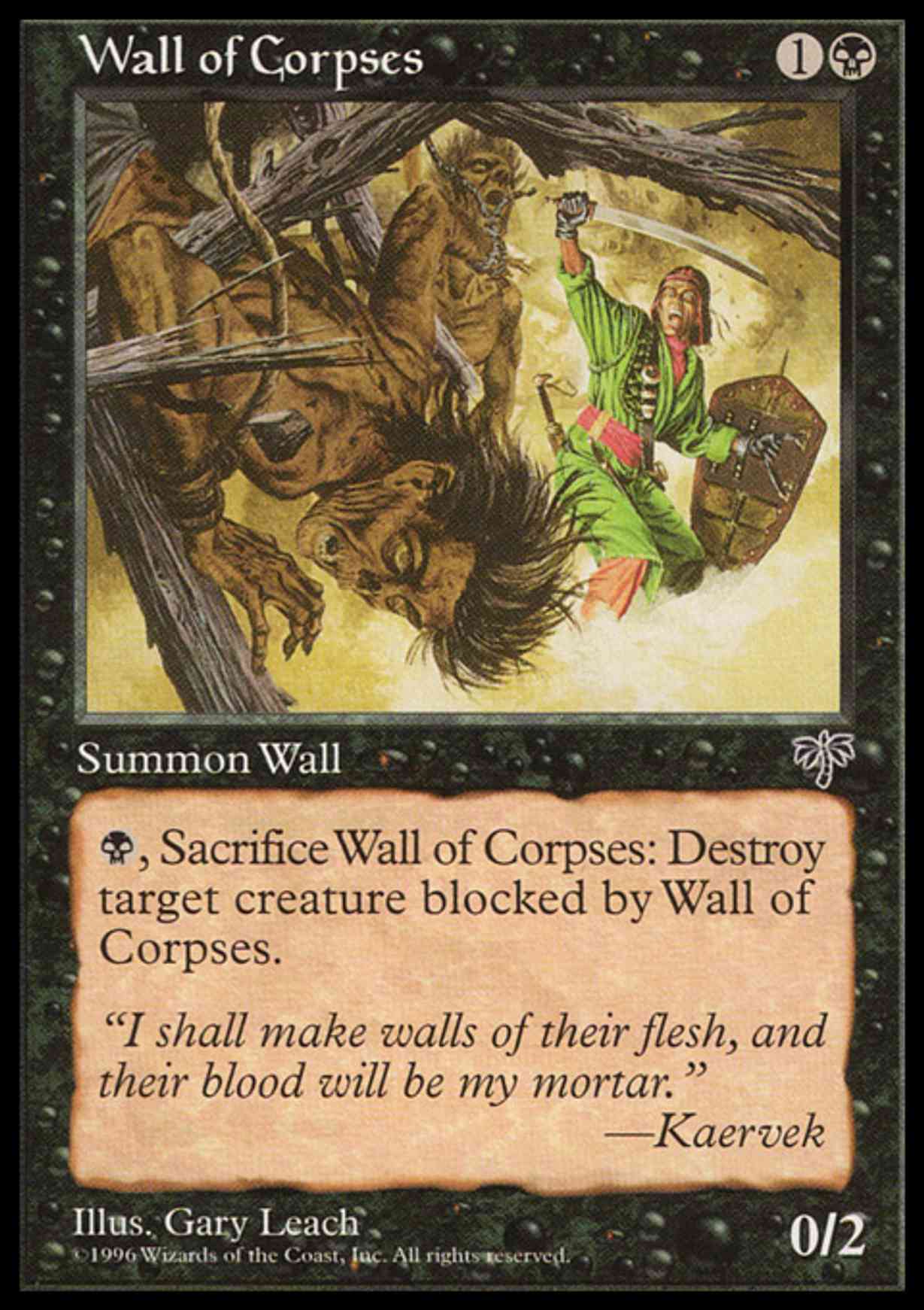 Wall of Corpses magic card front