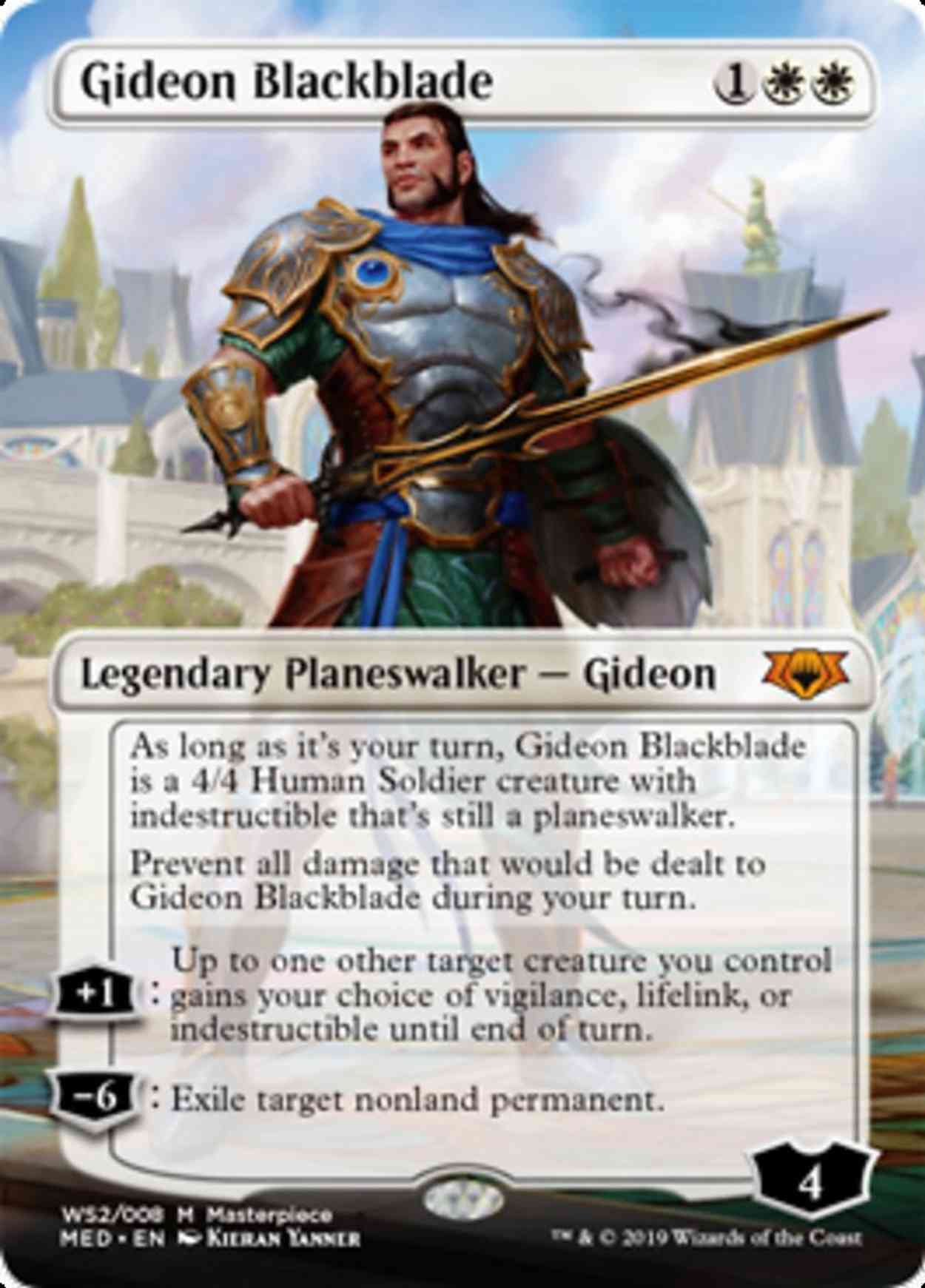 Gideon Blackblade magic card front