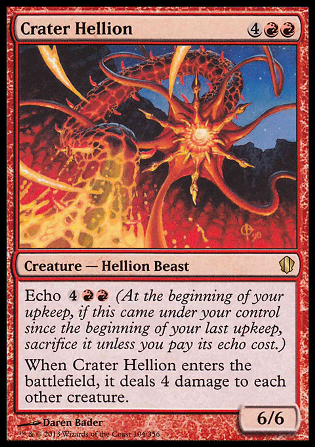 Crater Hellion magic card front