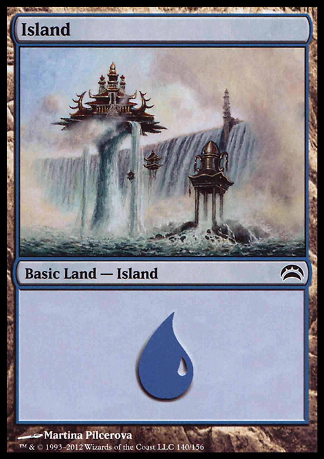 Island (140)  magic card front