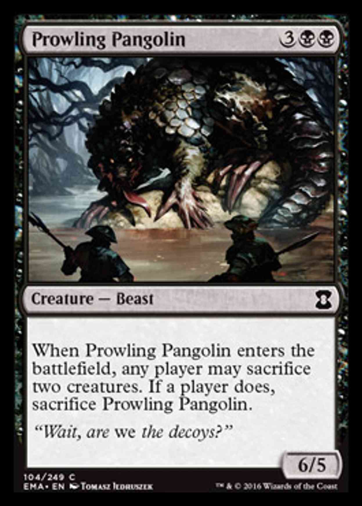 Prowling Pangolin magic card front