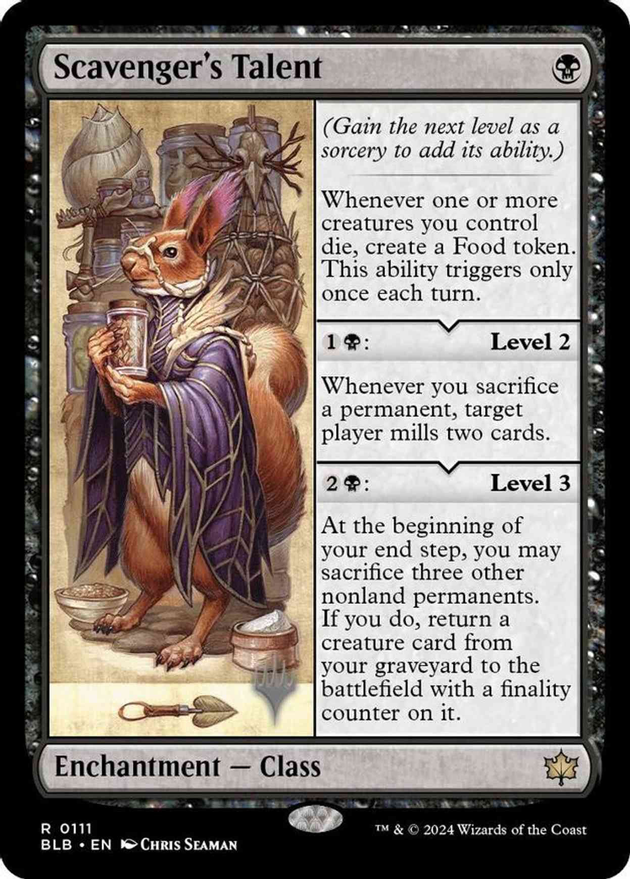 Scavenger's Talent magic card front