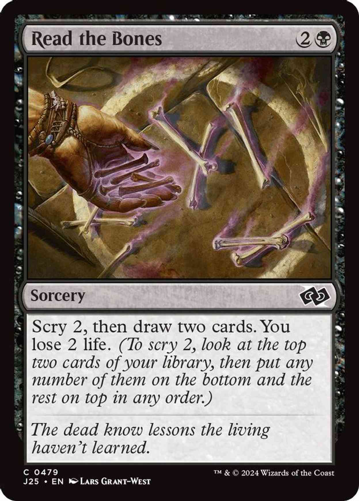 Read the Bones magic card front