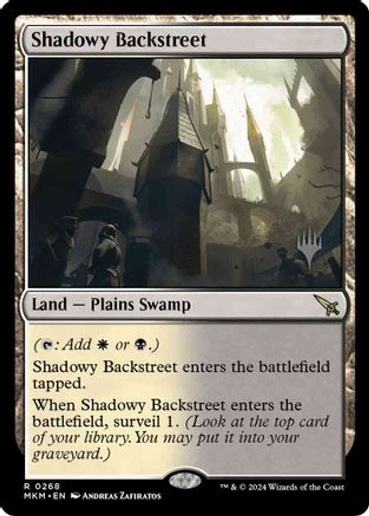 Shadowy Backstreet magic card front