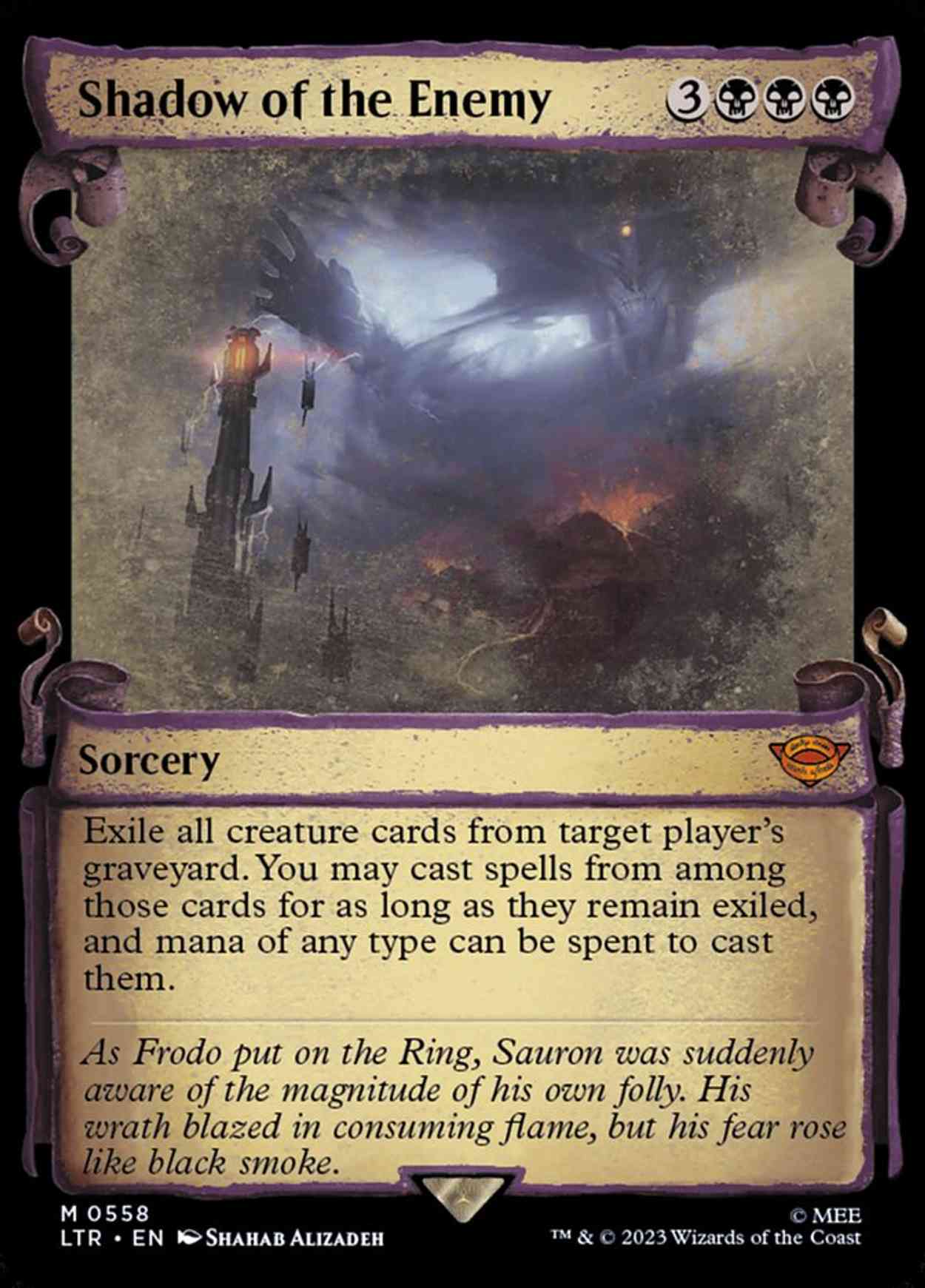 Shadow of the Enemy (Showcase Scrolls) magic card front