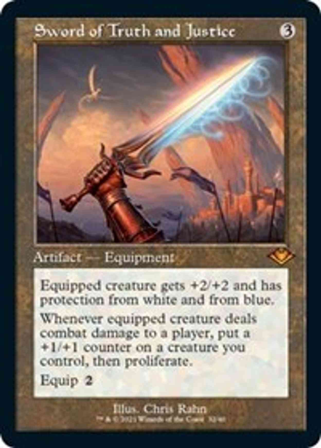 Sword of Truth and Justice (Retro Frame) magic card front