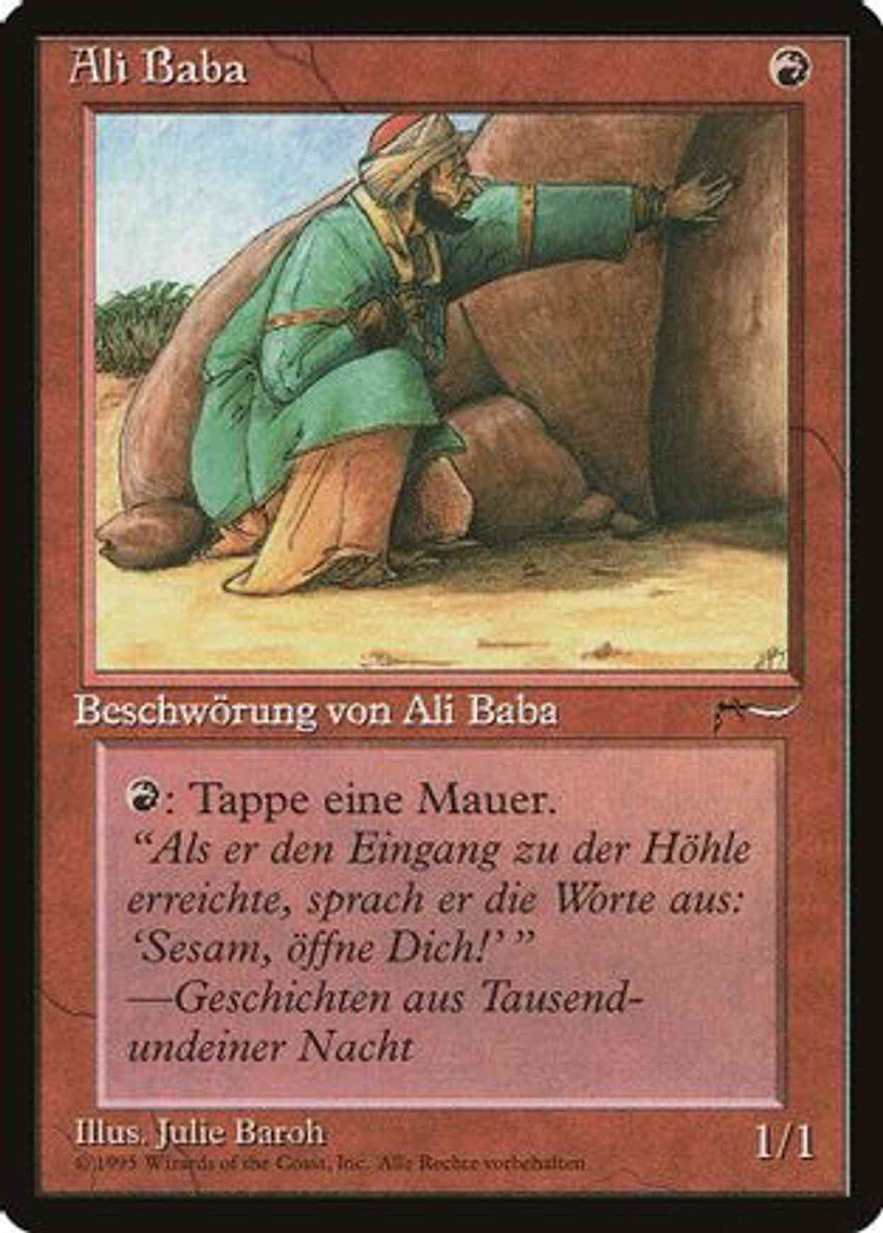Ali Baba (German) magic card front