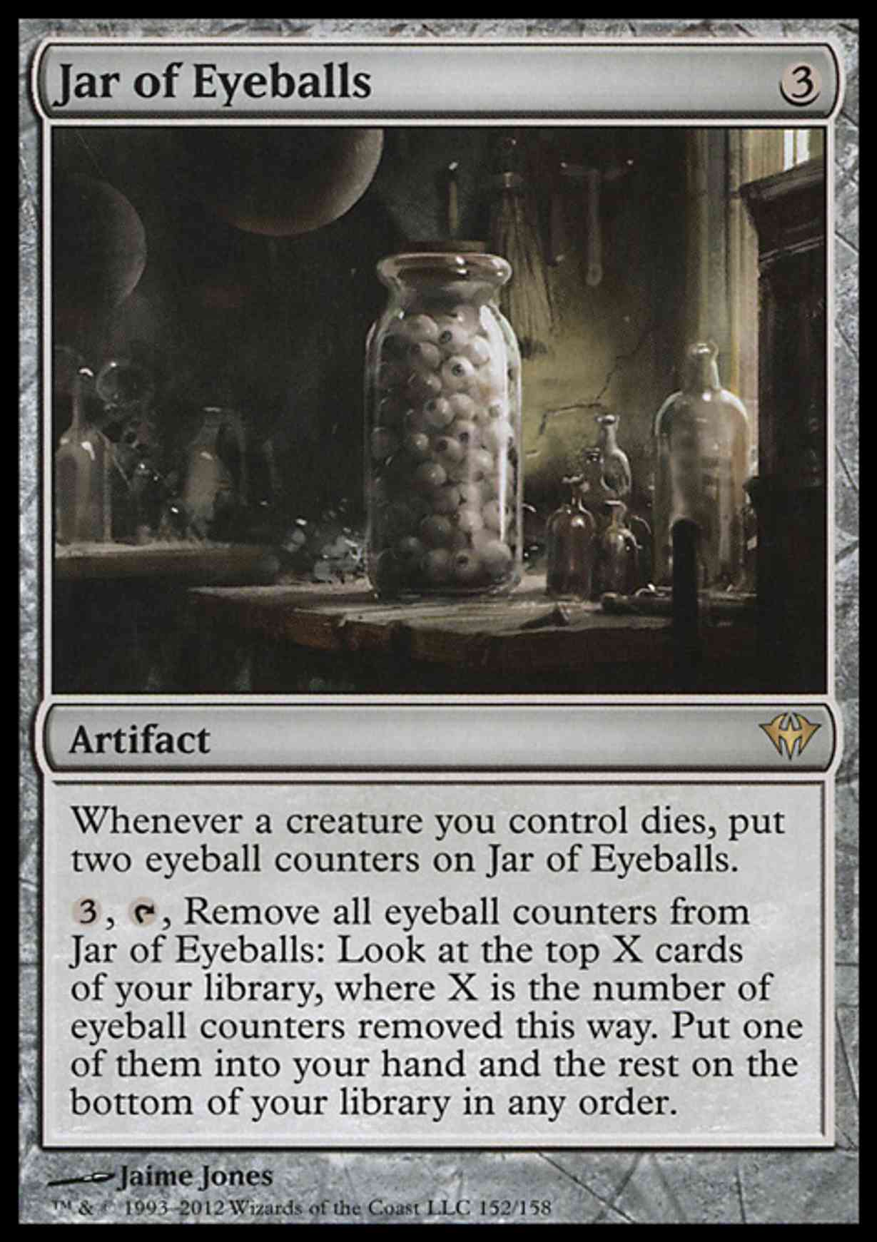 Jar of Eyeballs magic card front