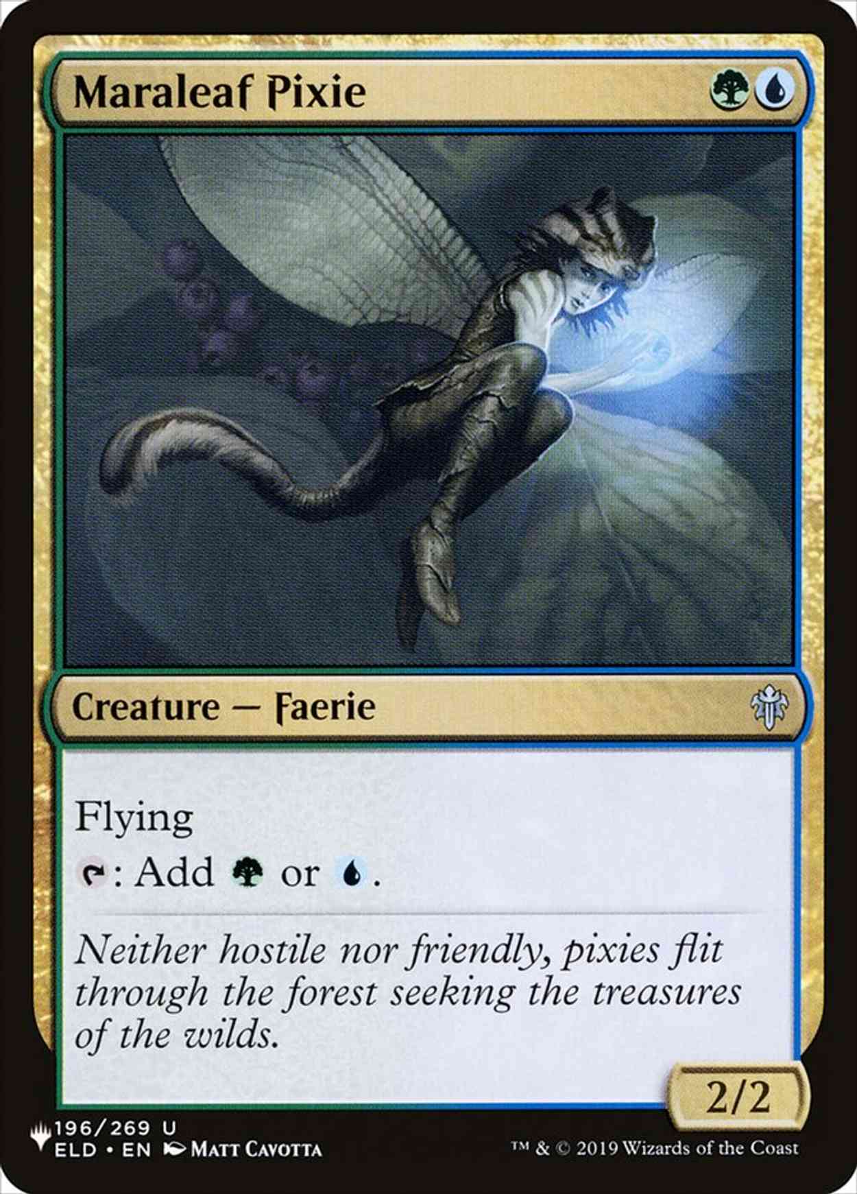 Maraleaf Pixie magic card front