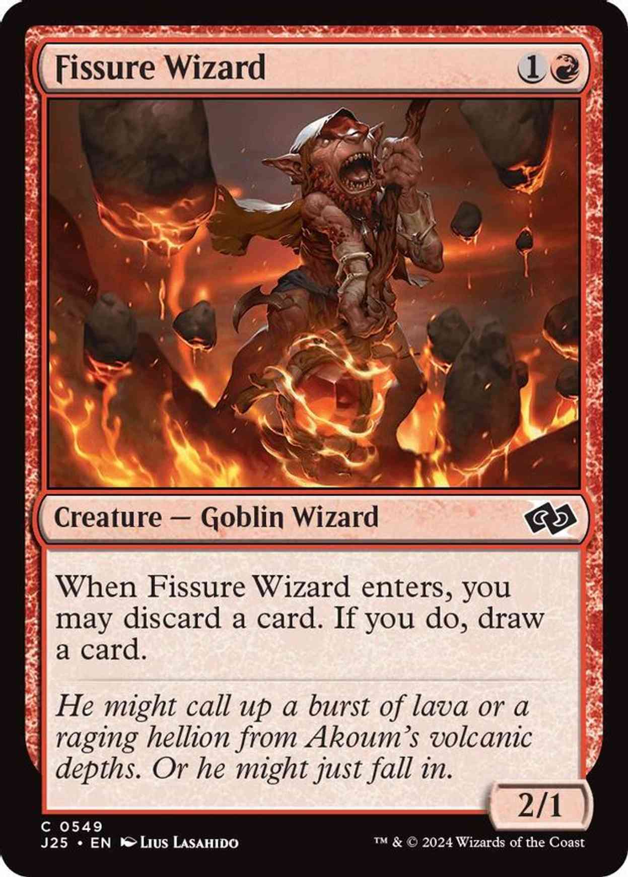 Fissure Wizard magic card front