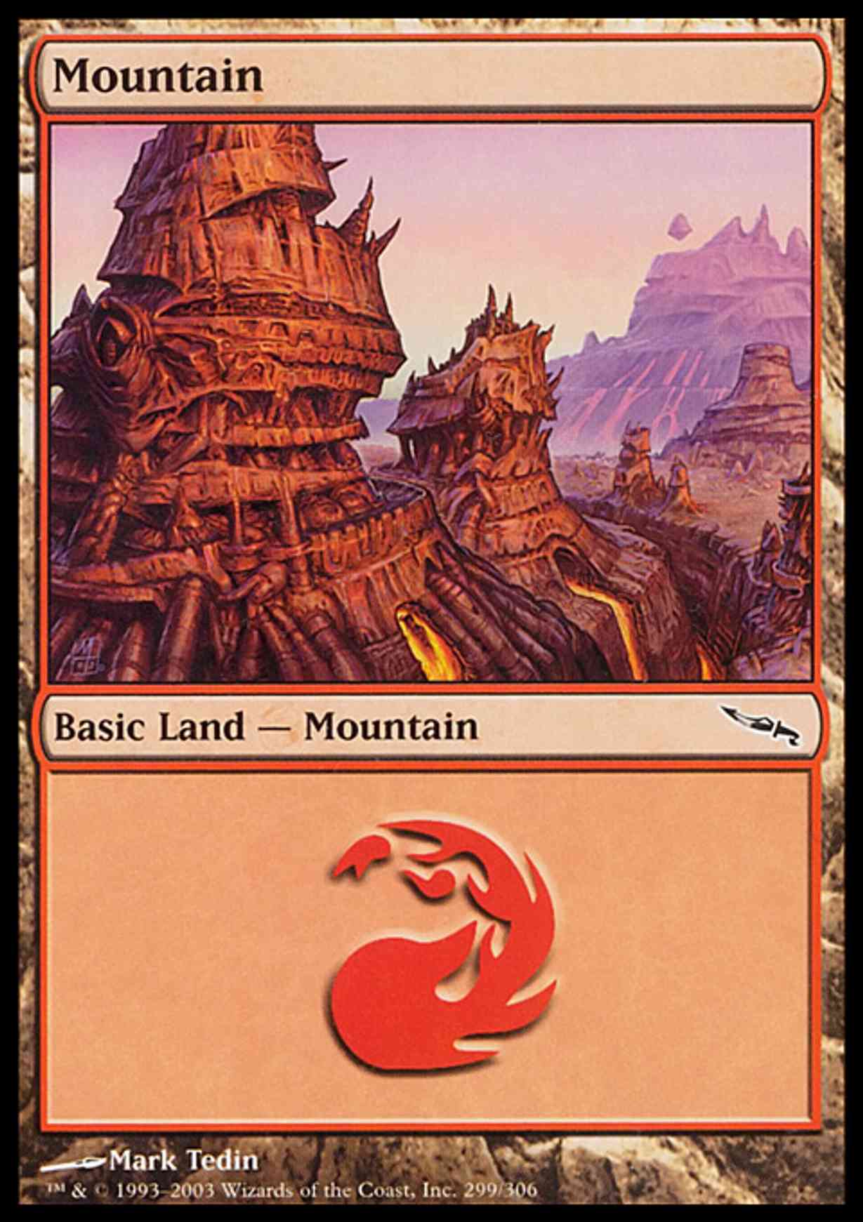 Mountain (299) magic card front