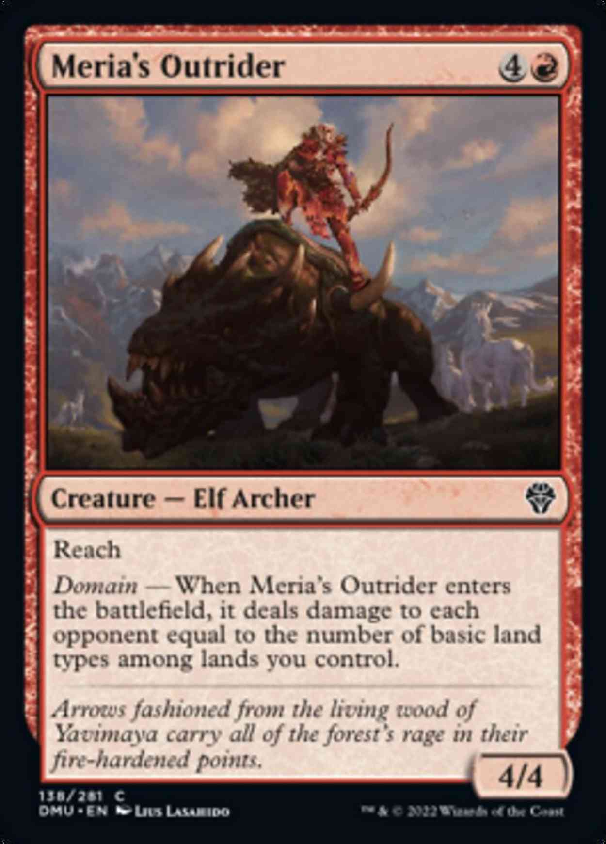 Meria's Outrider magic card front
