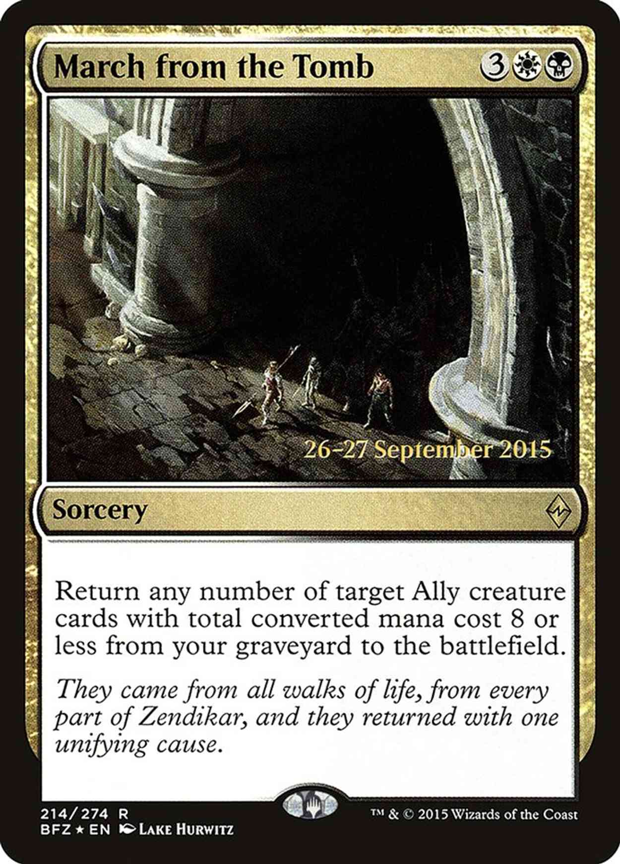 March from the Tomb magic card front