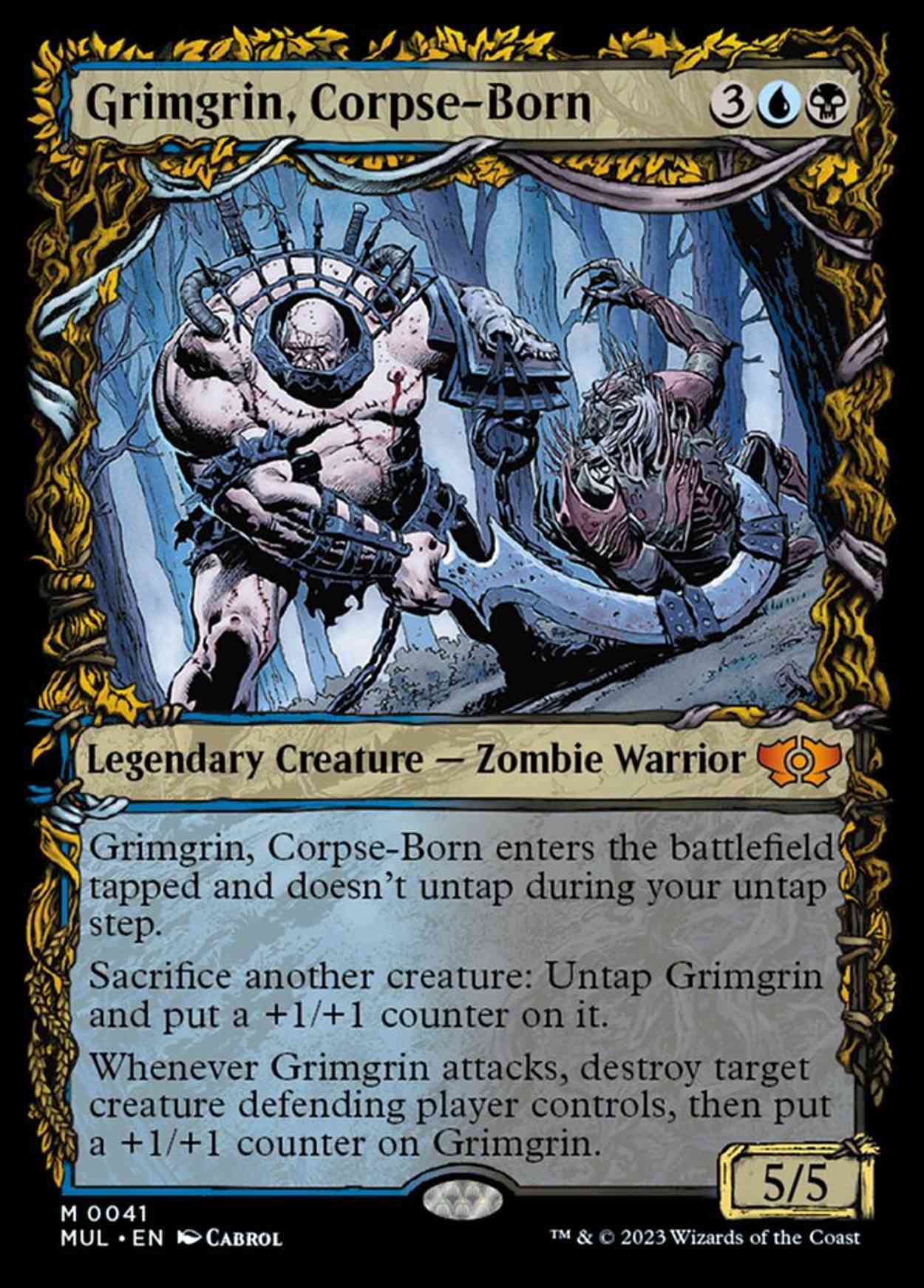 Grimgrin, Corpse-Born magic card front