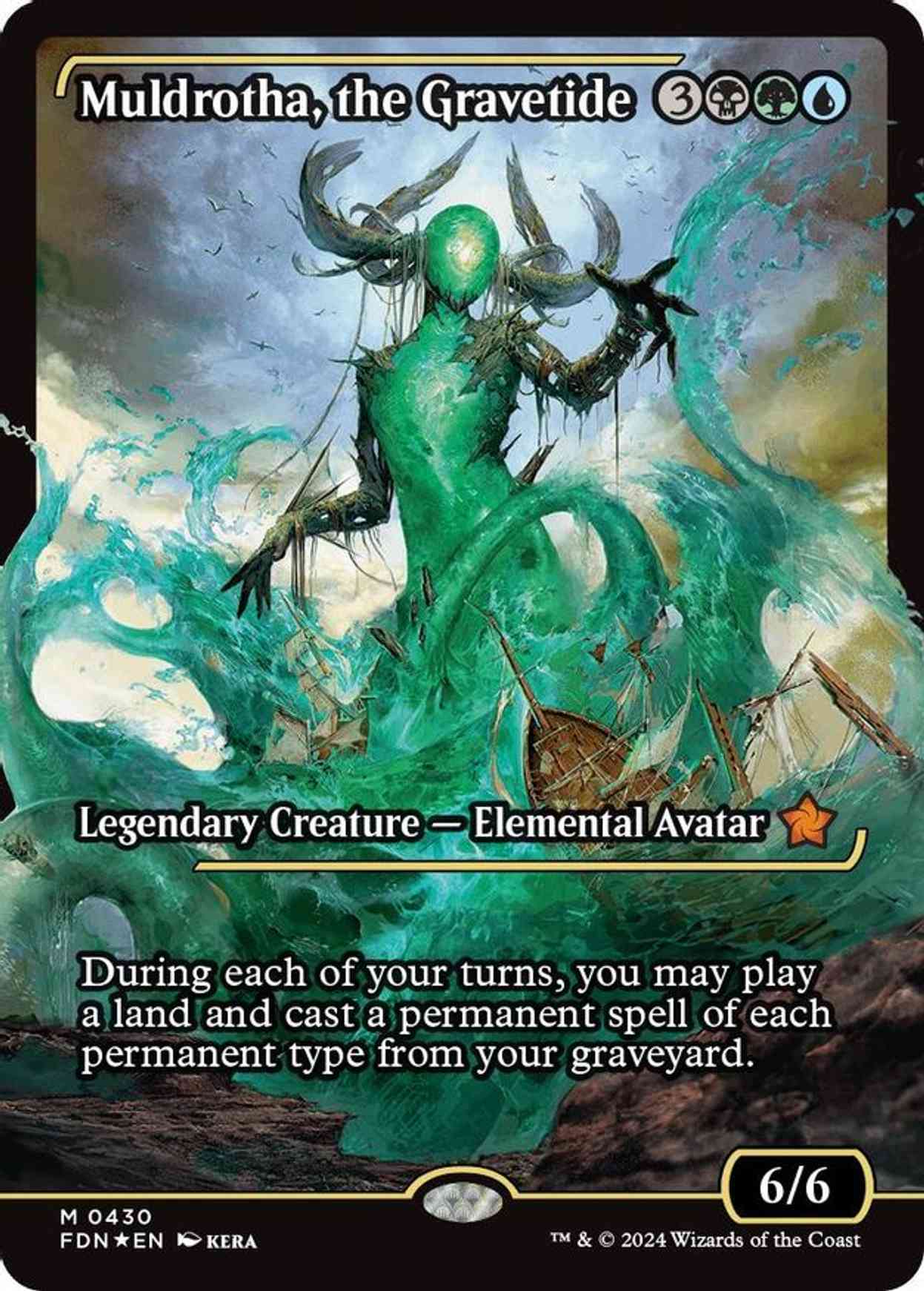 Muldrotha, the Gravetide (Showcase) magic card front