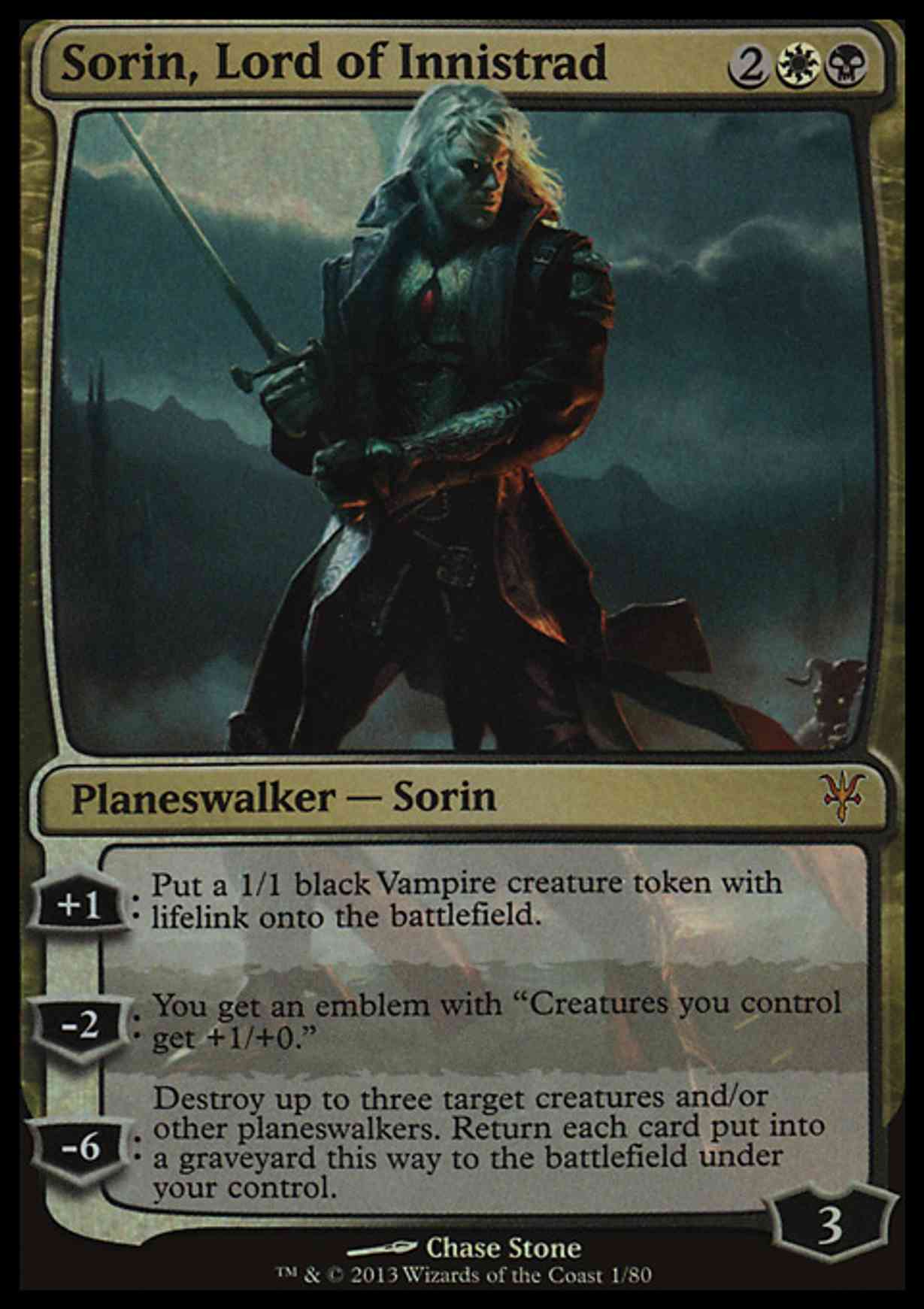 Sorin, Lord of Innistrad magic card front