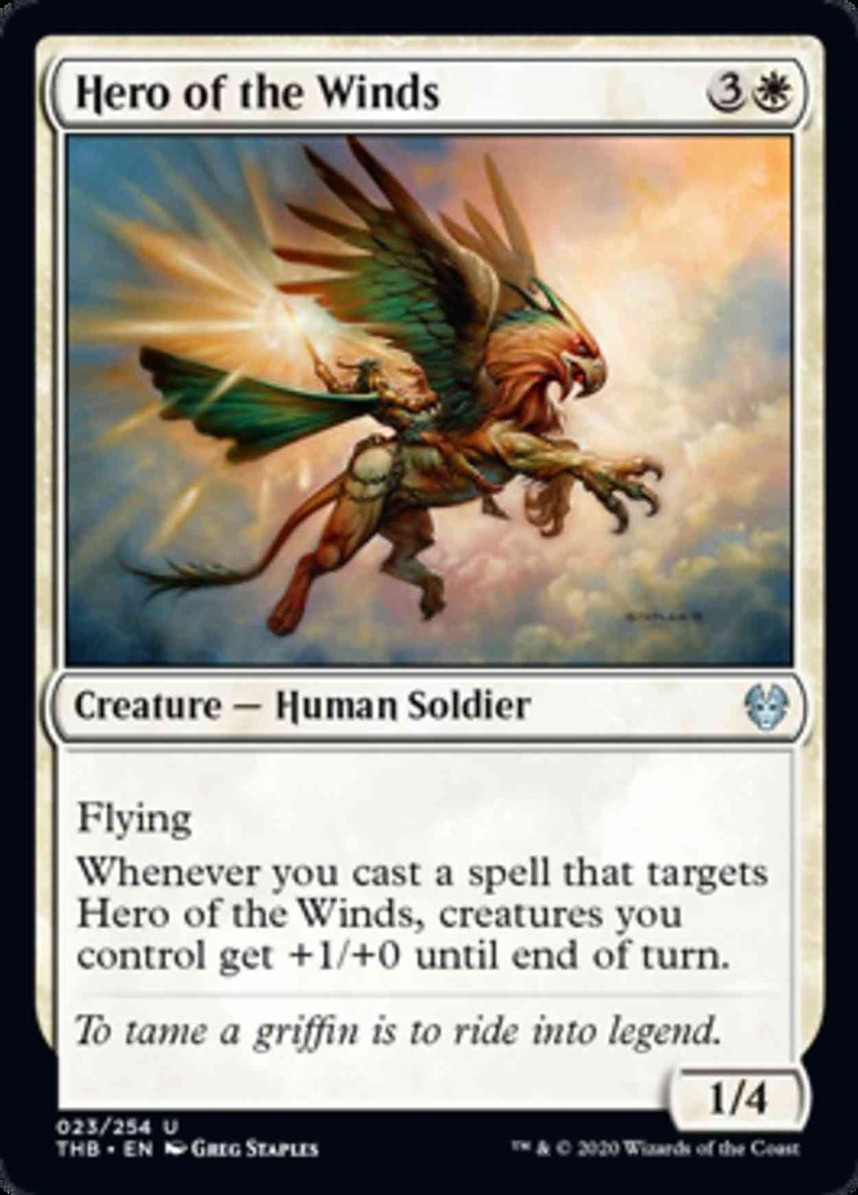 Hero of the Winds magic card front
