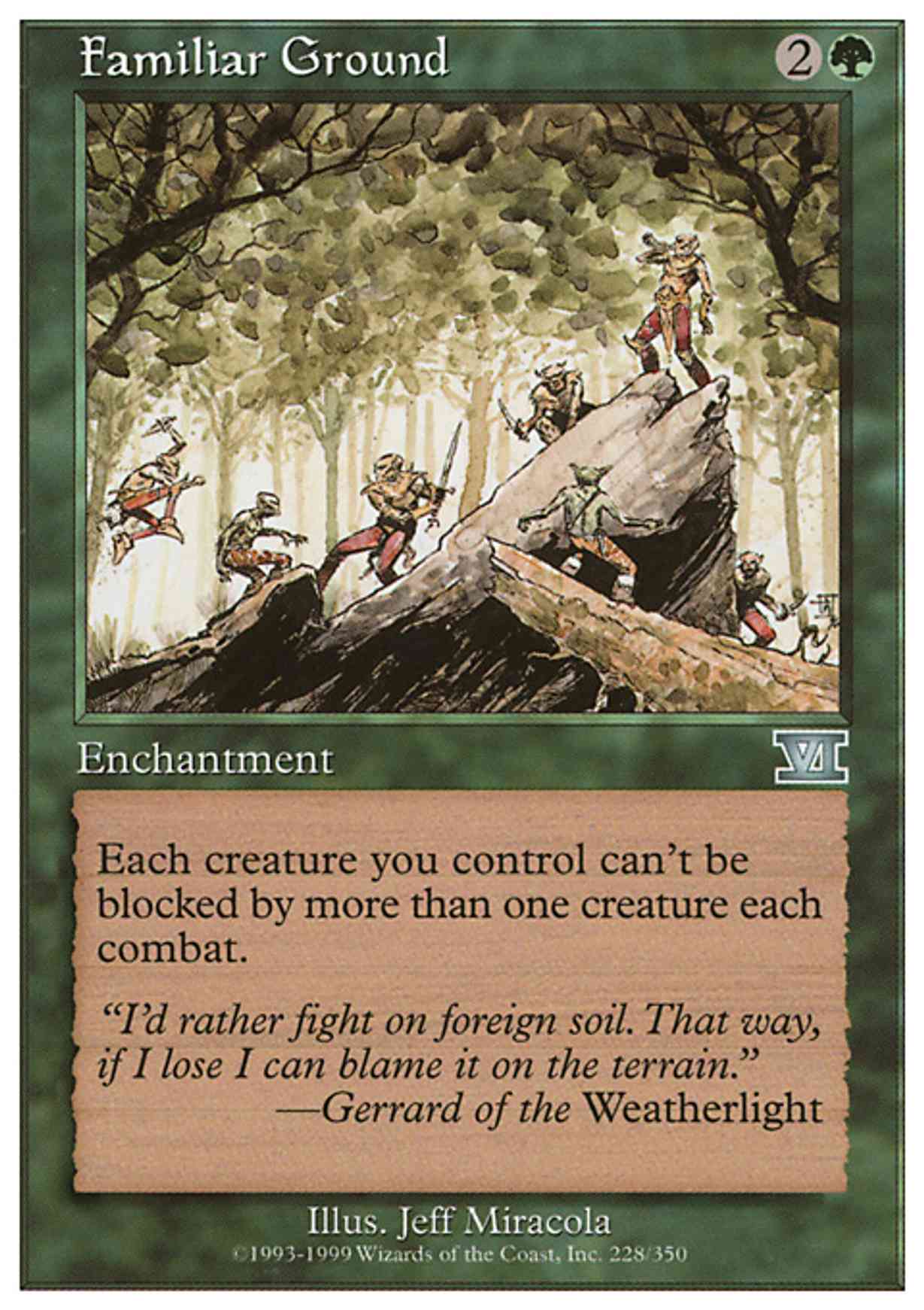 Familiar Ground magic card front