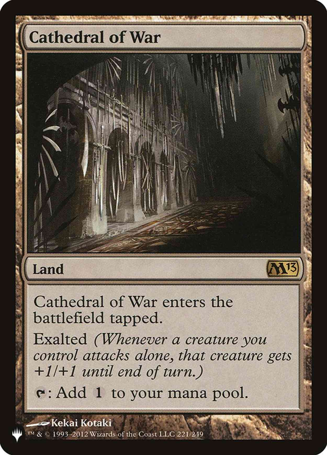 Cathedral of War magic card front