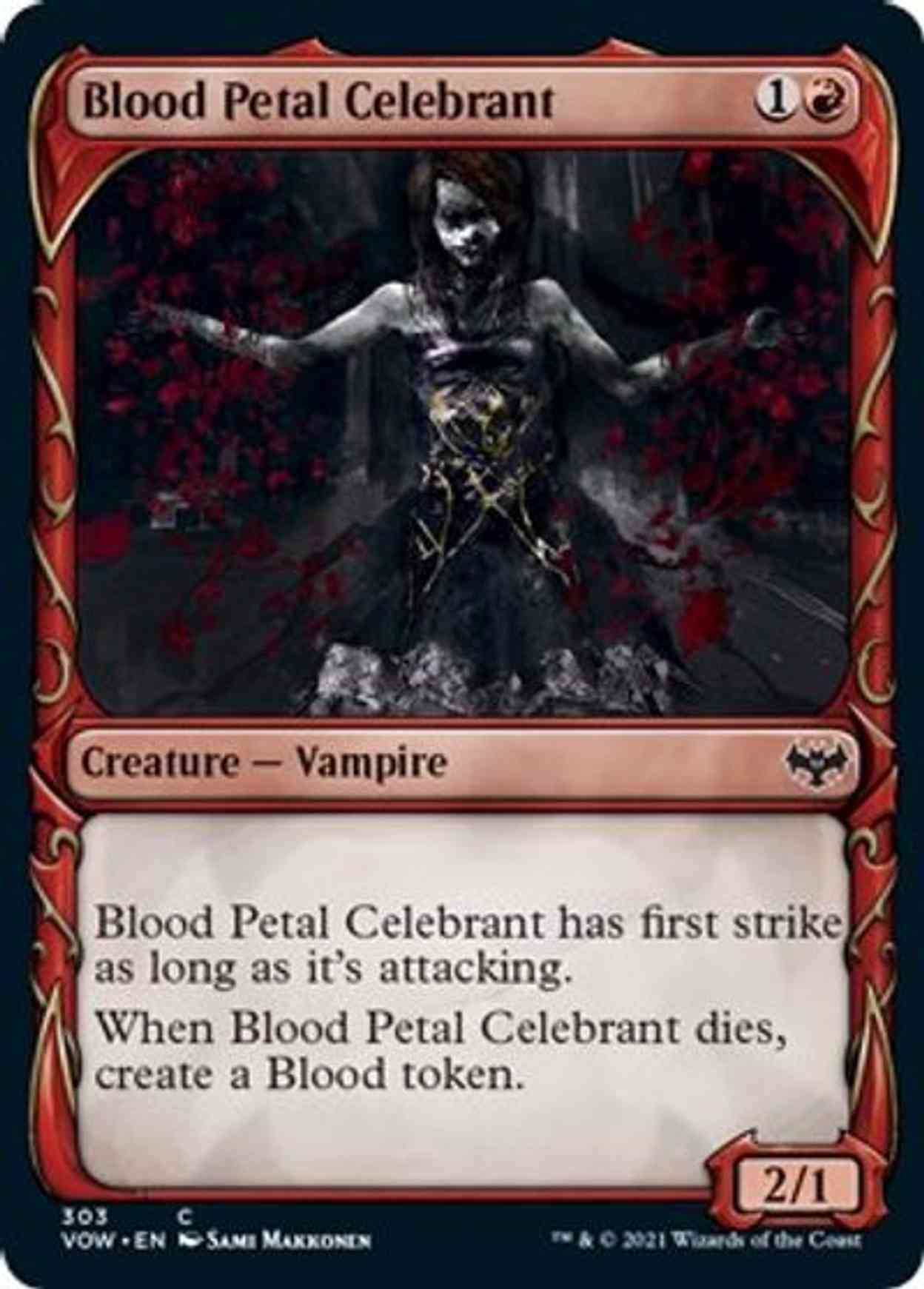 Blood Petal Celebrant (Showcase) magic card front