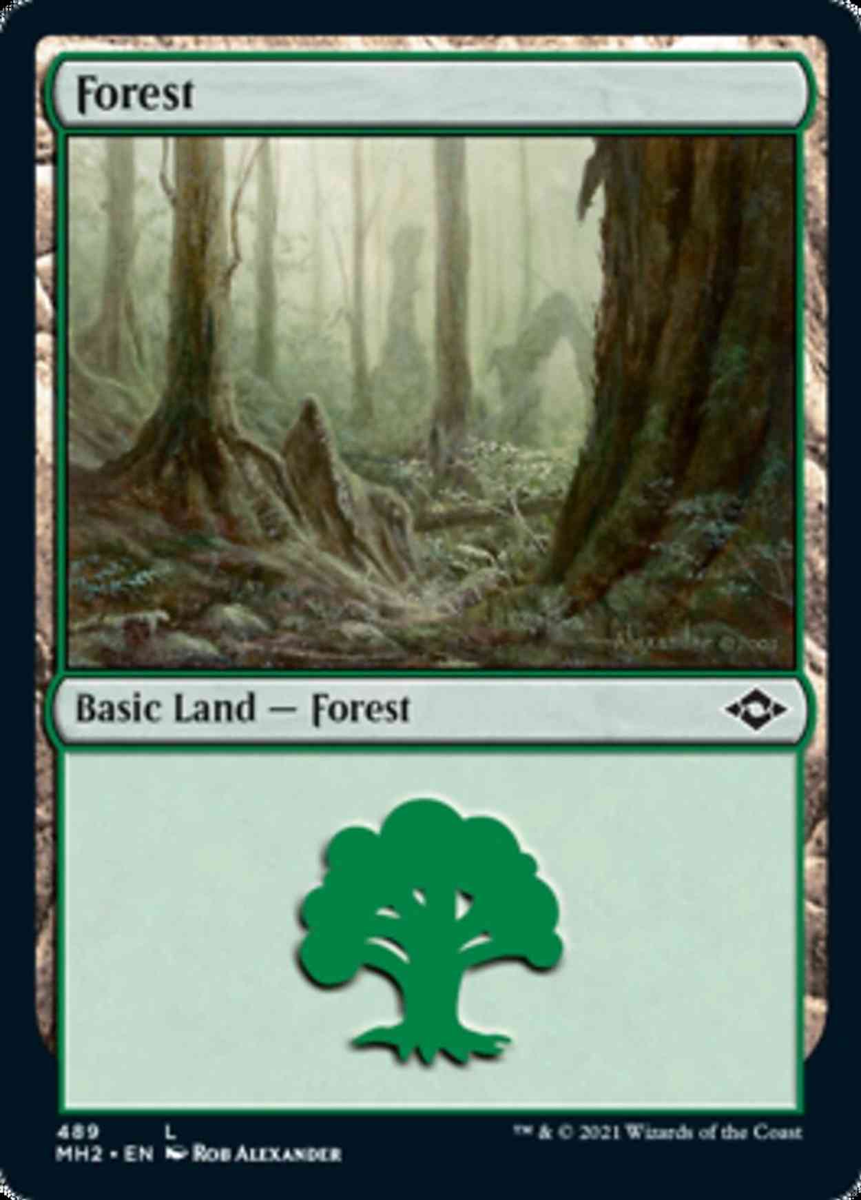 Forest (489) magic card front