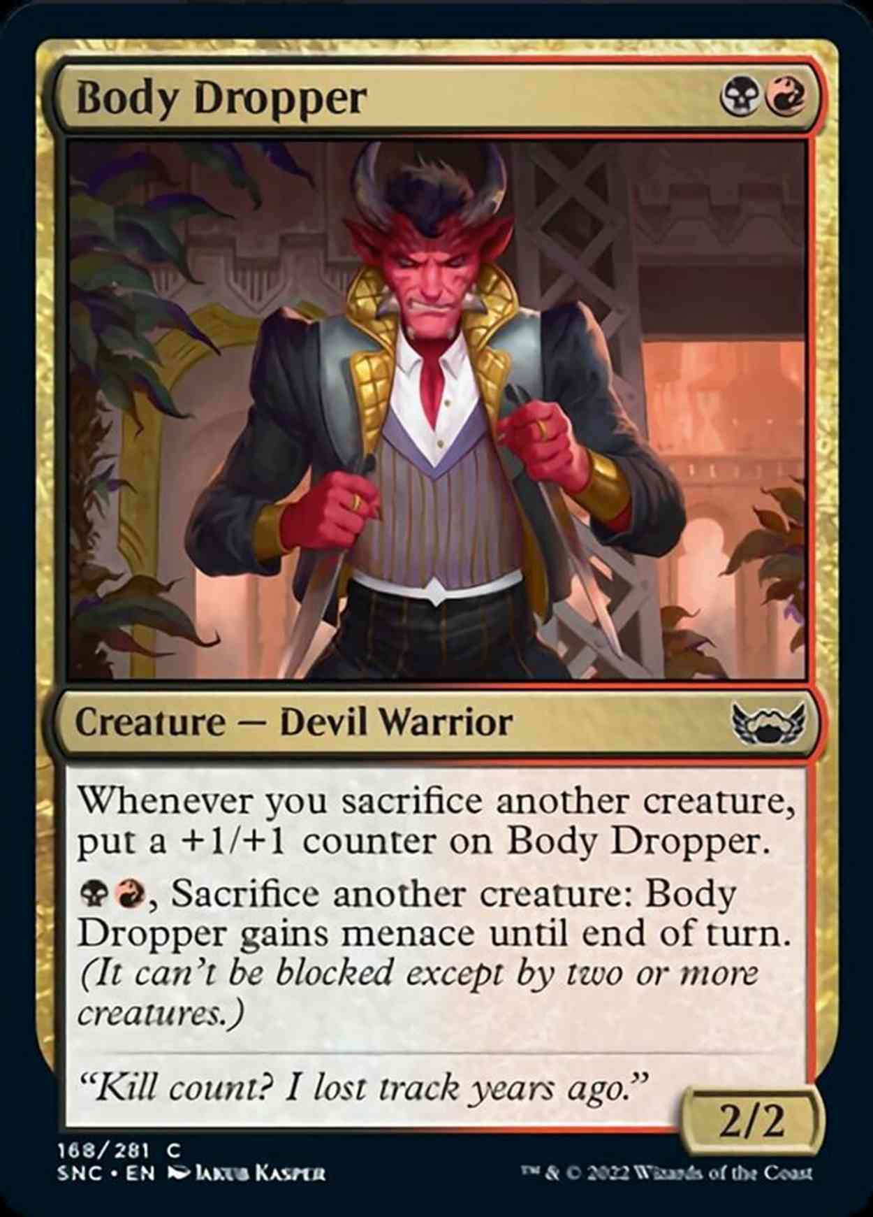 Body Dropper magic card front