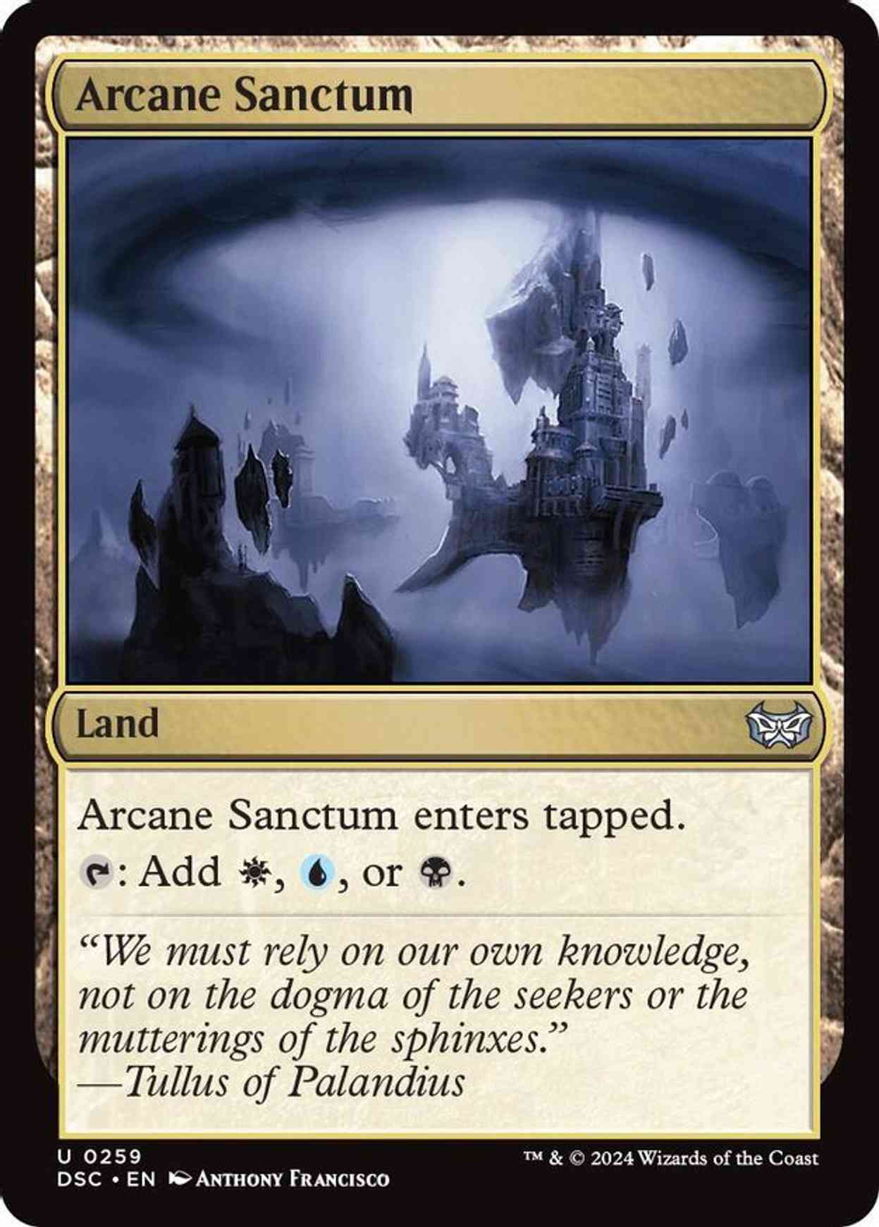 Arcane Sanctum magic card front