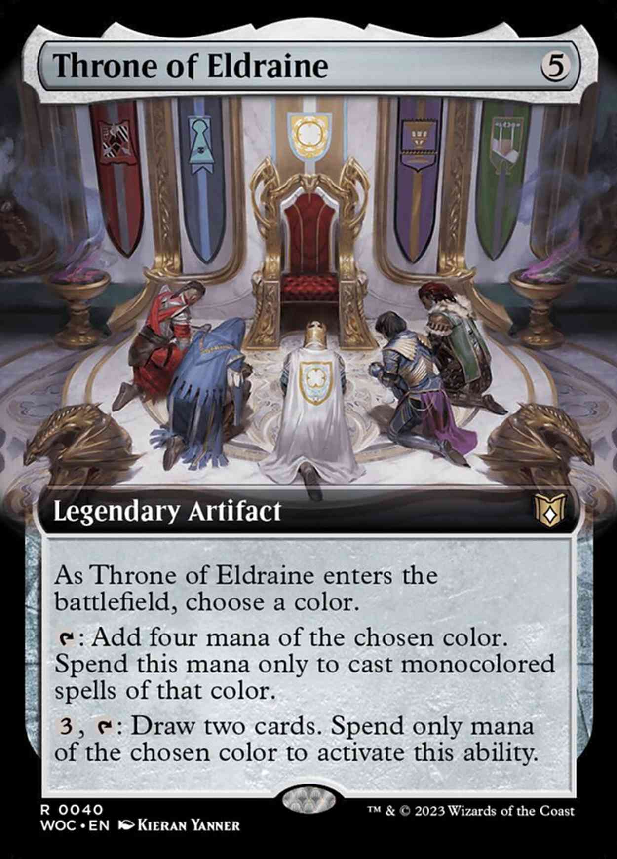 Throne of Eldraine (Extended Art) magic card front