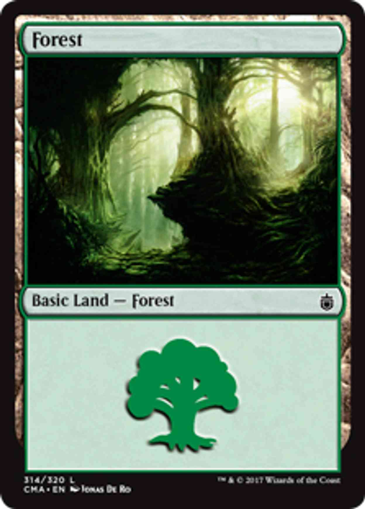 Forest (314) magic card front