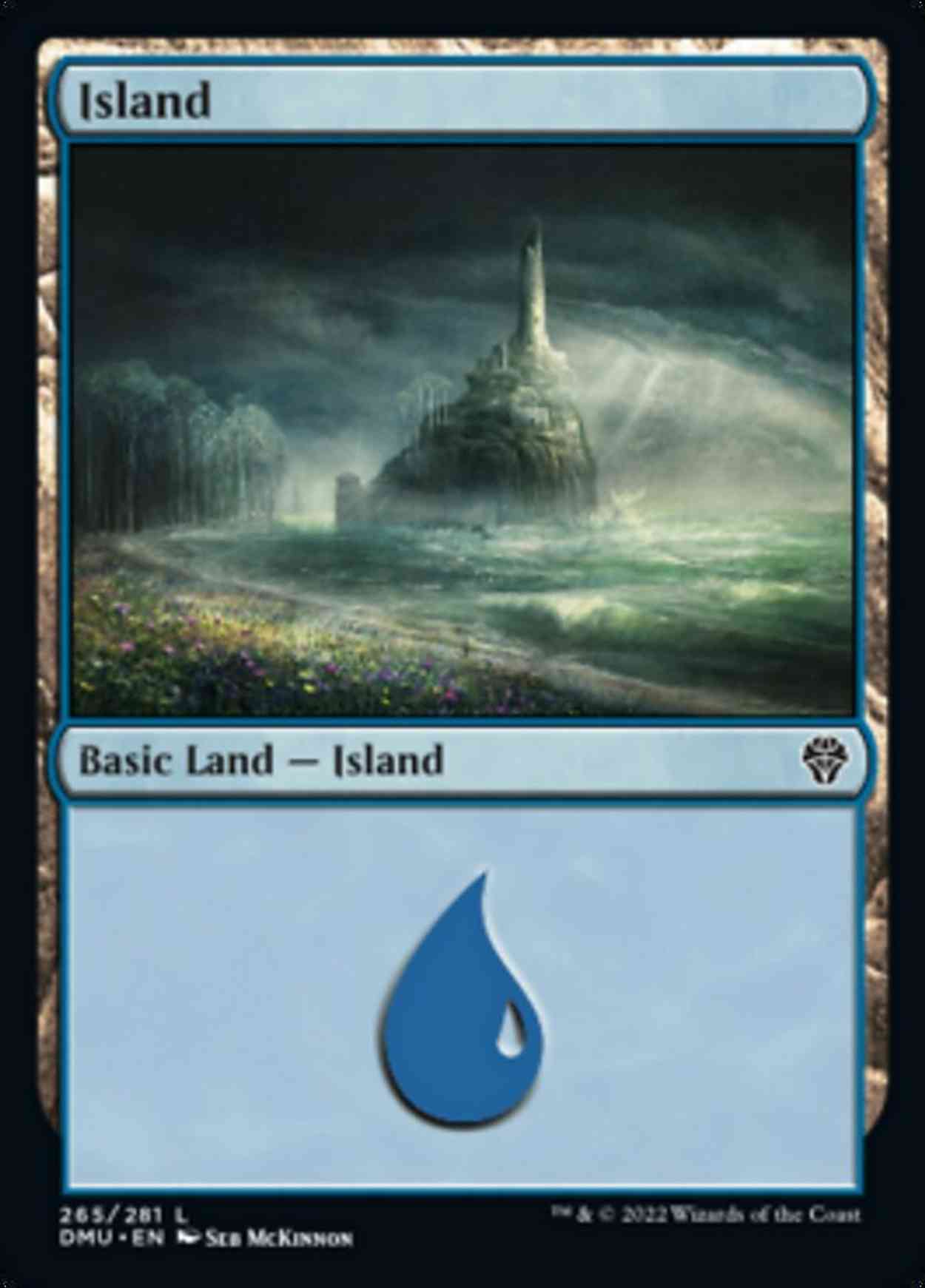 Island (265) magic card front
