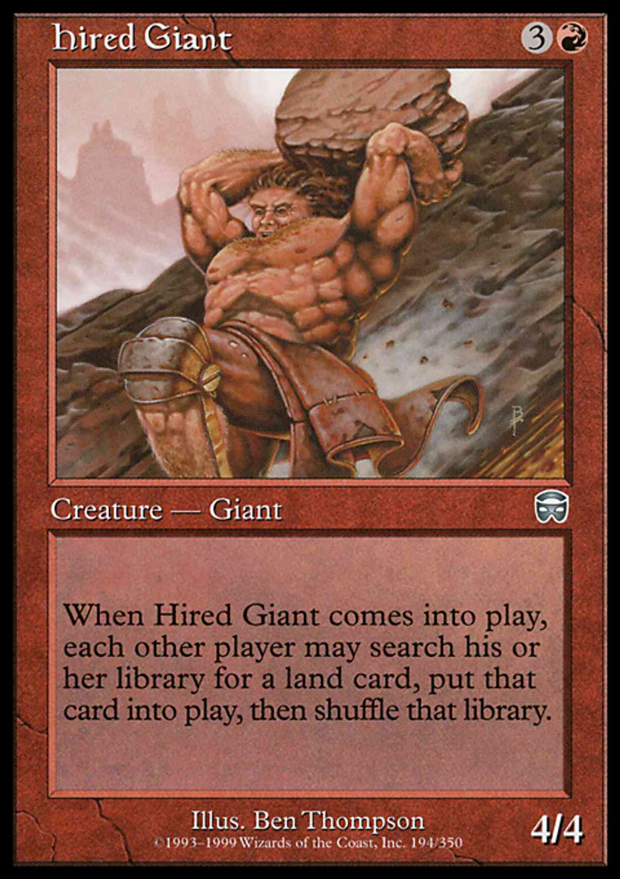 Hired Giant magic card front