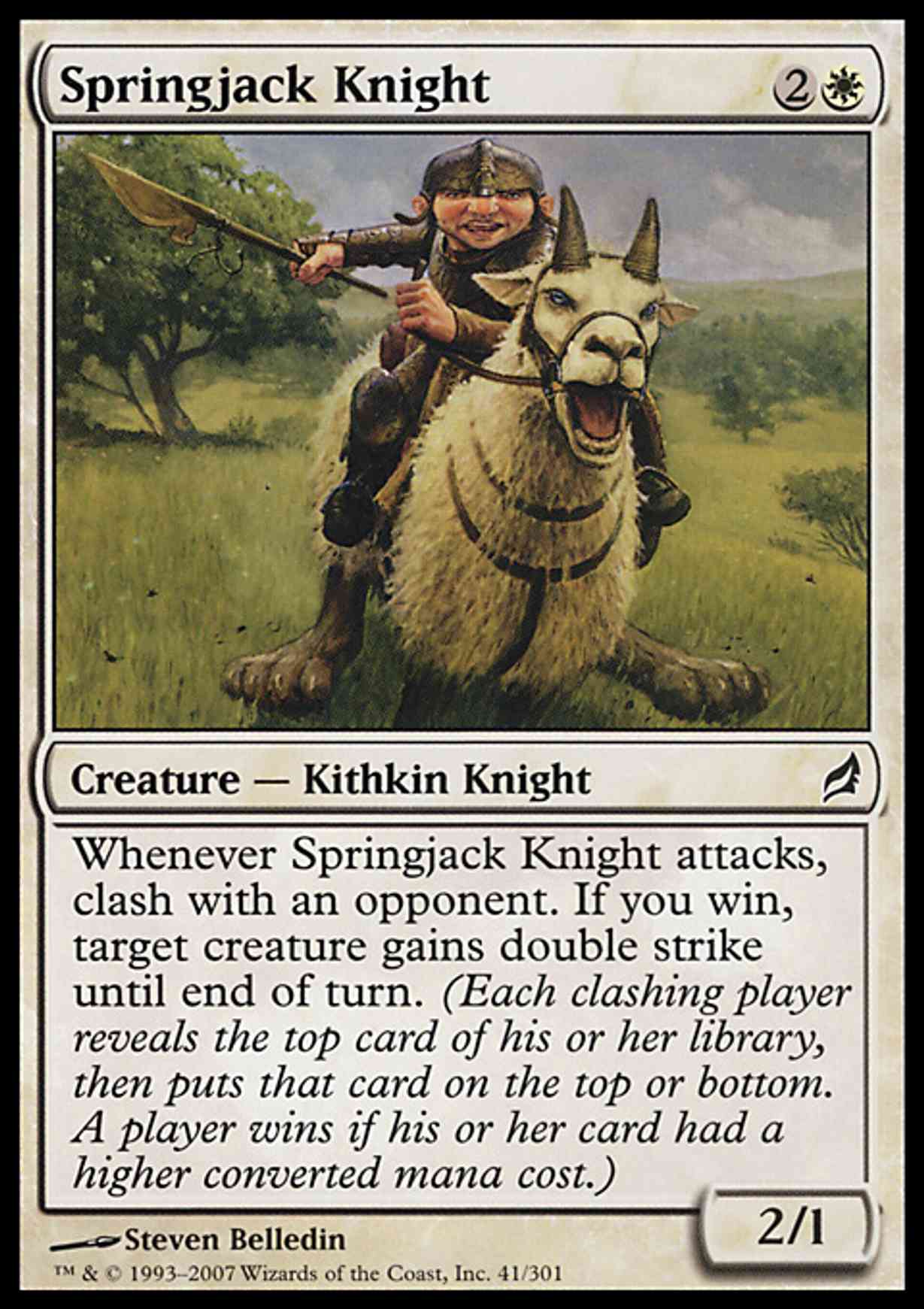 Springjack Knight magic card front
