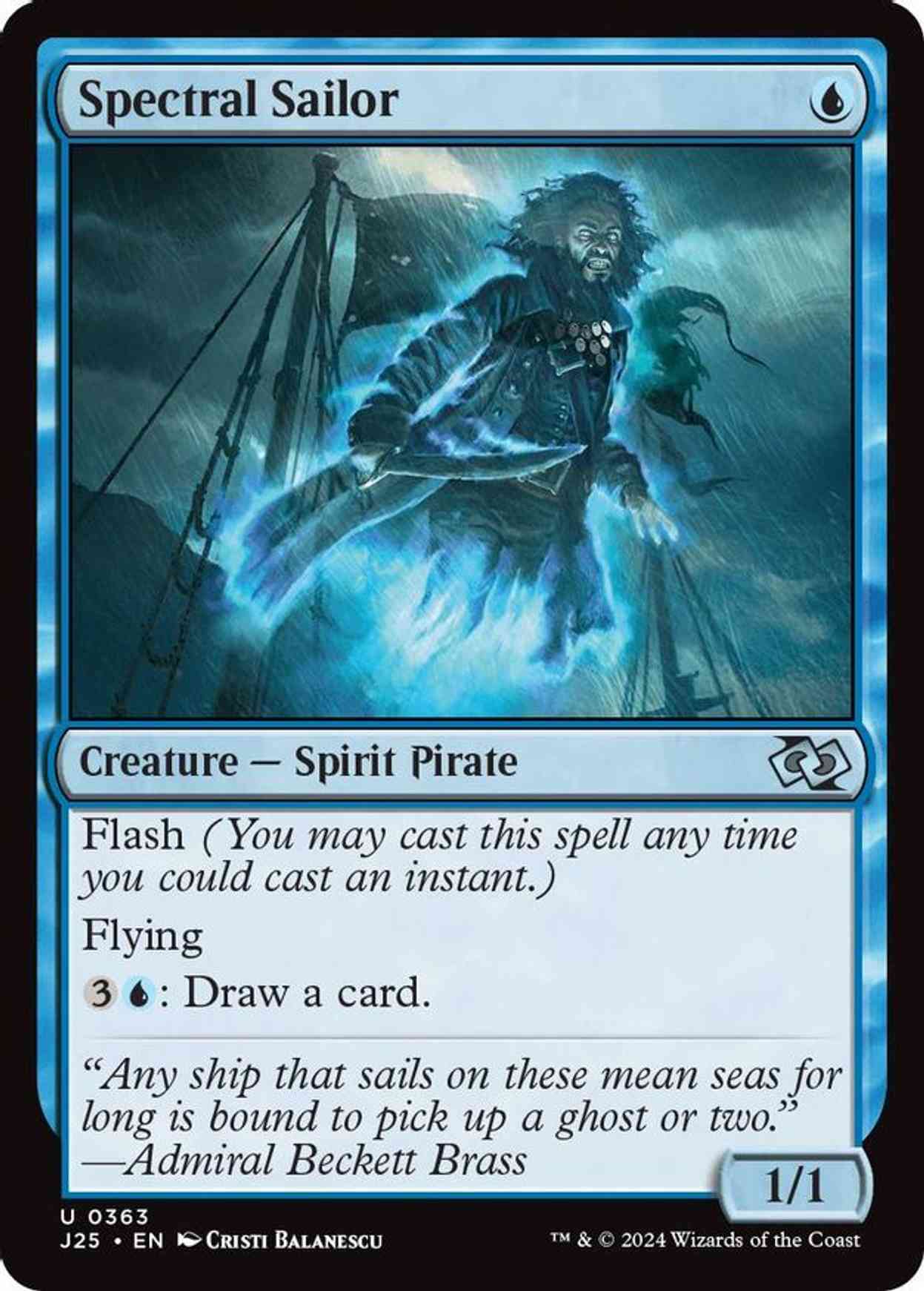 Spectral Sailor magic card front