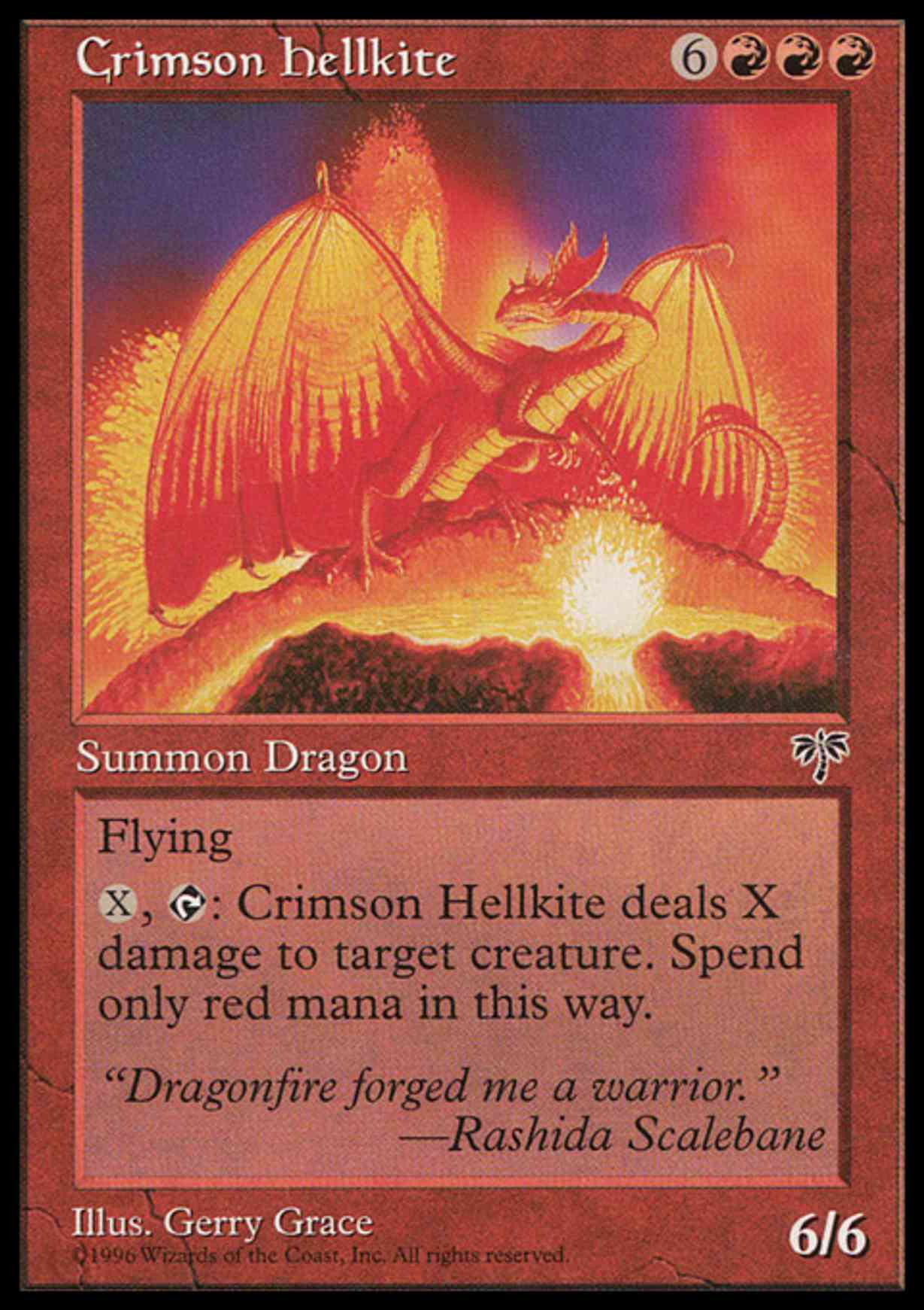 Crimson Hellkite magic card front